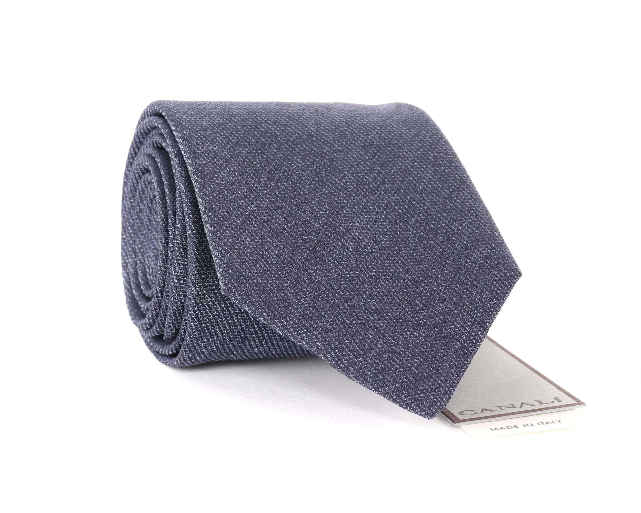 CANALI TIE - BLUE - PURE SILK