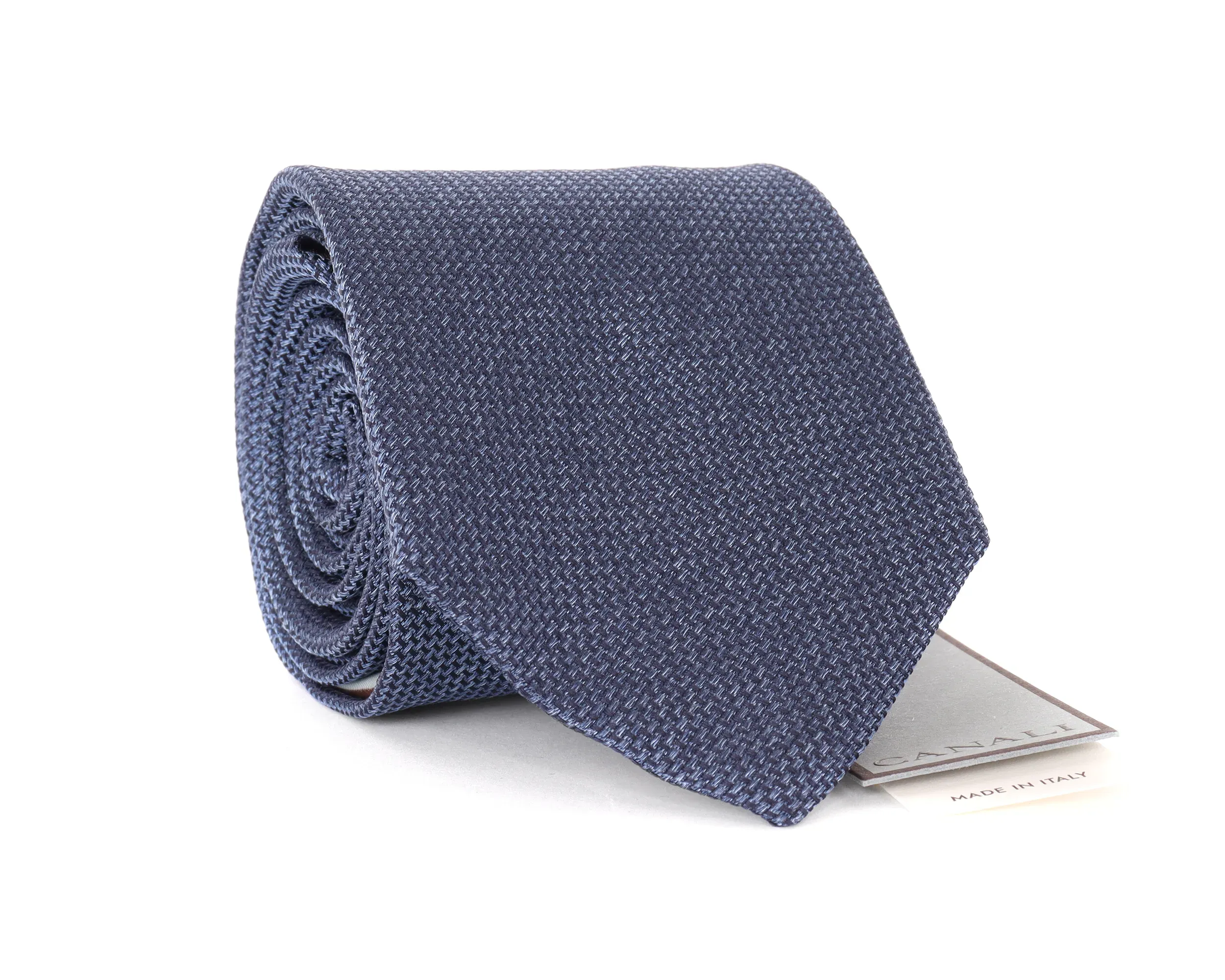 CANALI TIE - BLUE - PURE SILK