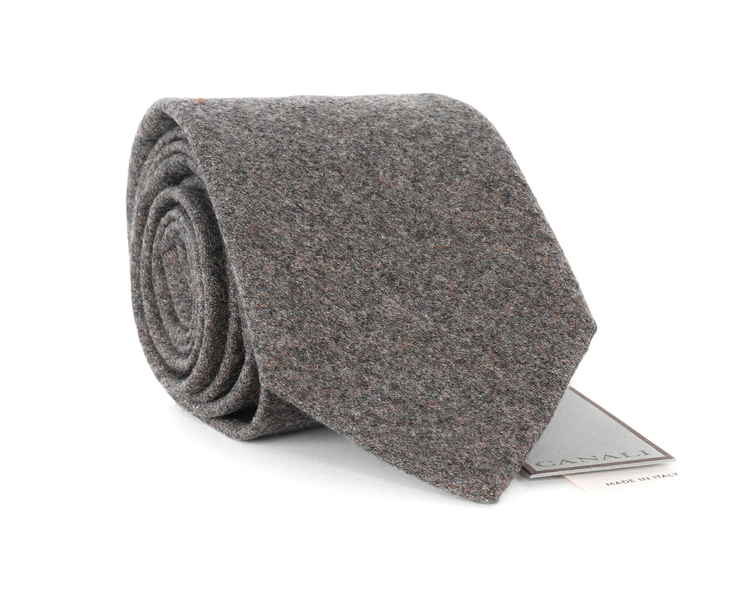 CANALI TIE - GREY - WOOL