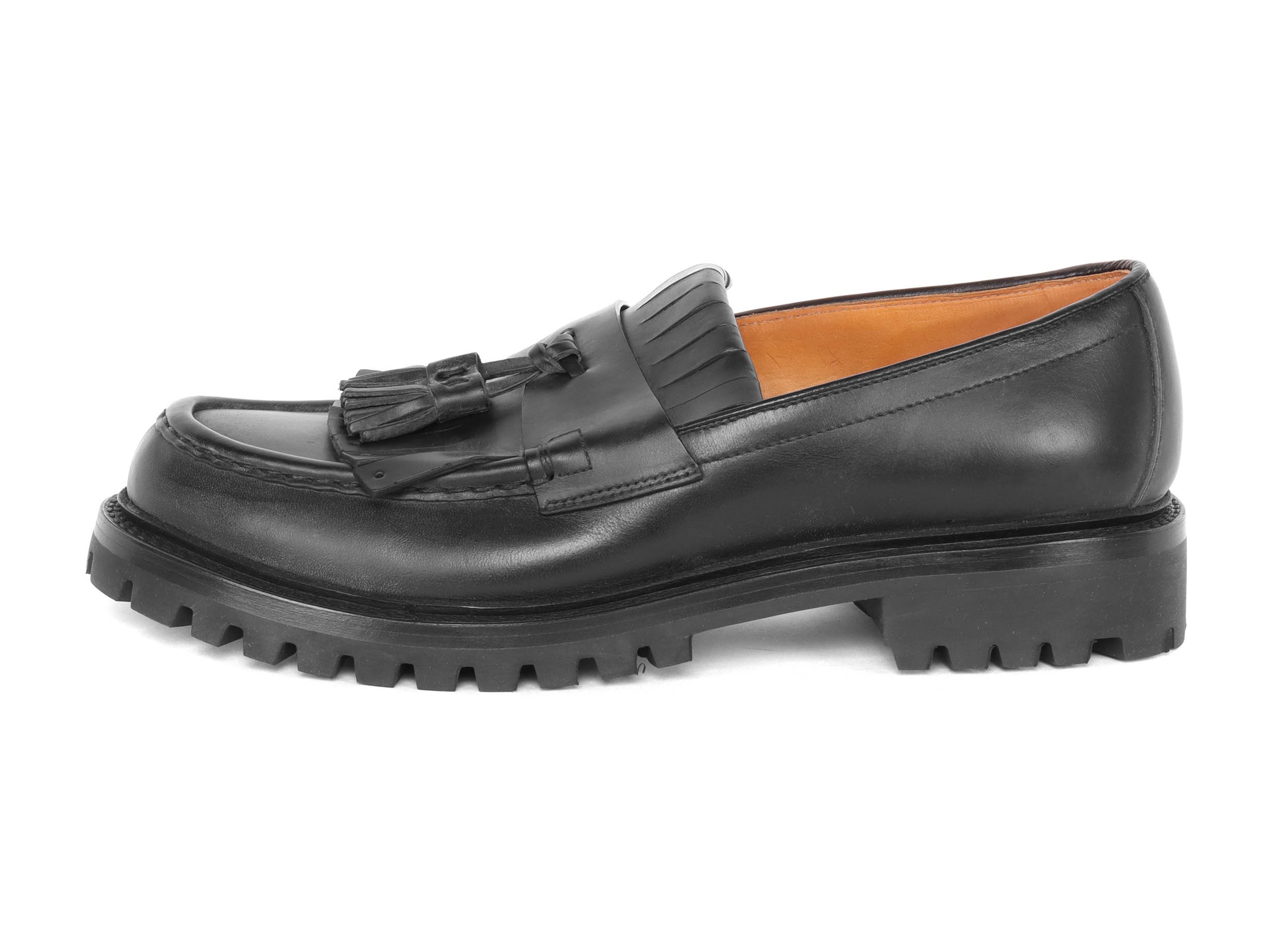 CAR SHOE CHUNKY LOAFER - CALFSKIN - BLACK