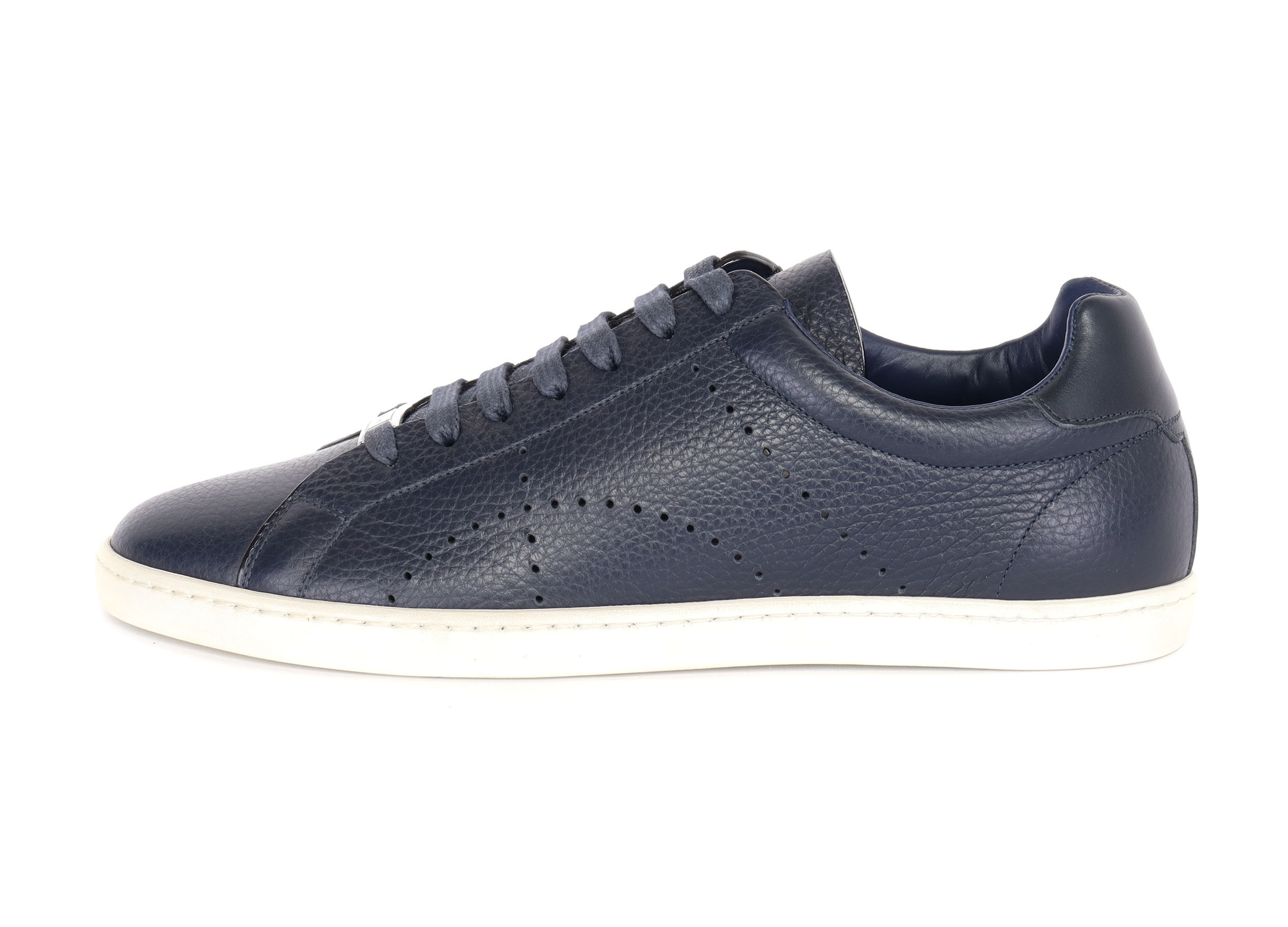 CORNELIANI SNEAKERS - CALFSKIN - BLUE