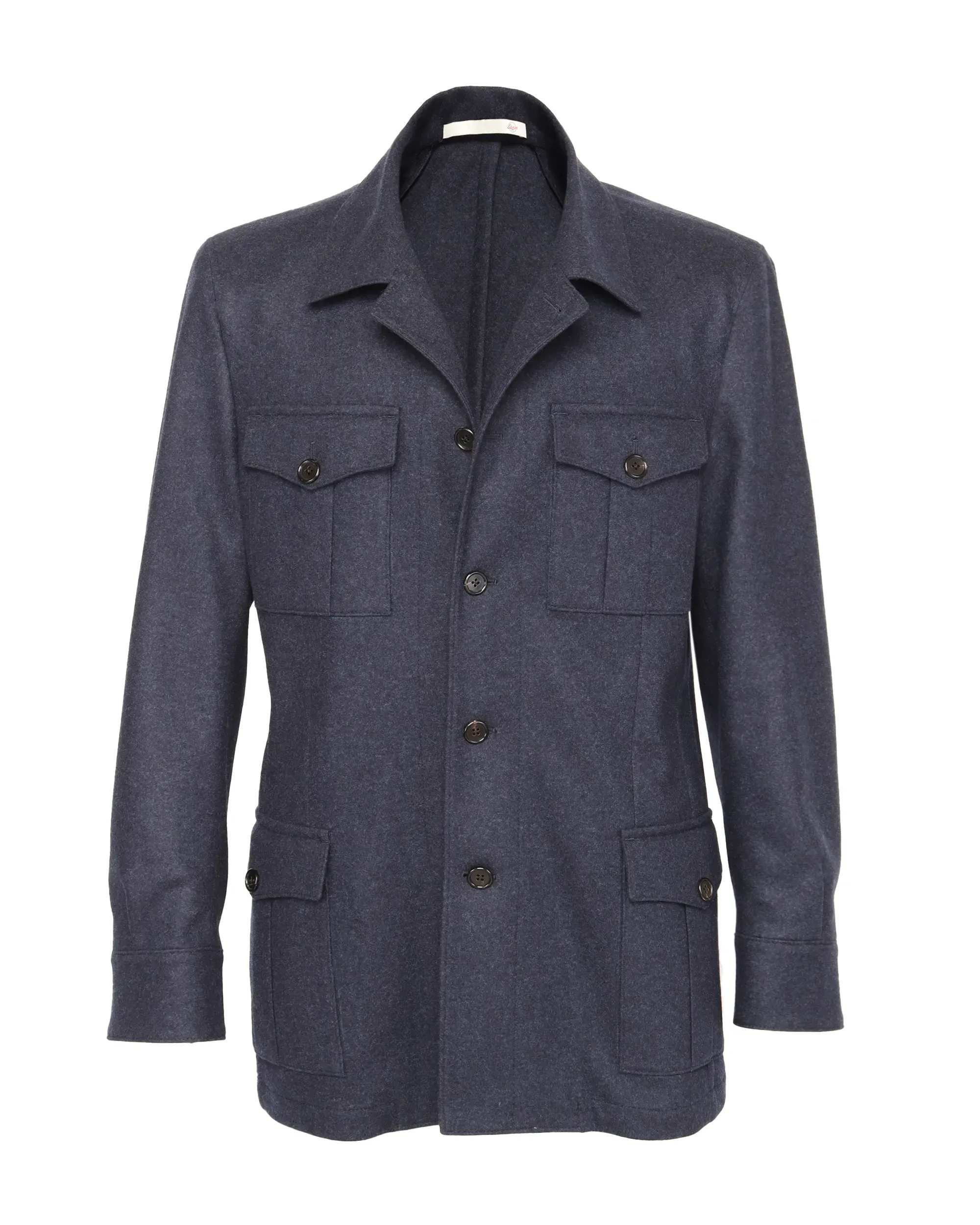 EDUARDO DE SIMONE JACKET - BLUE - WOOL FLANNEL