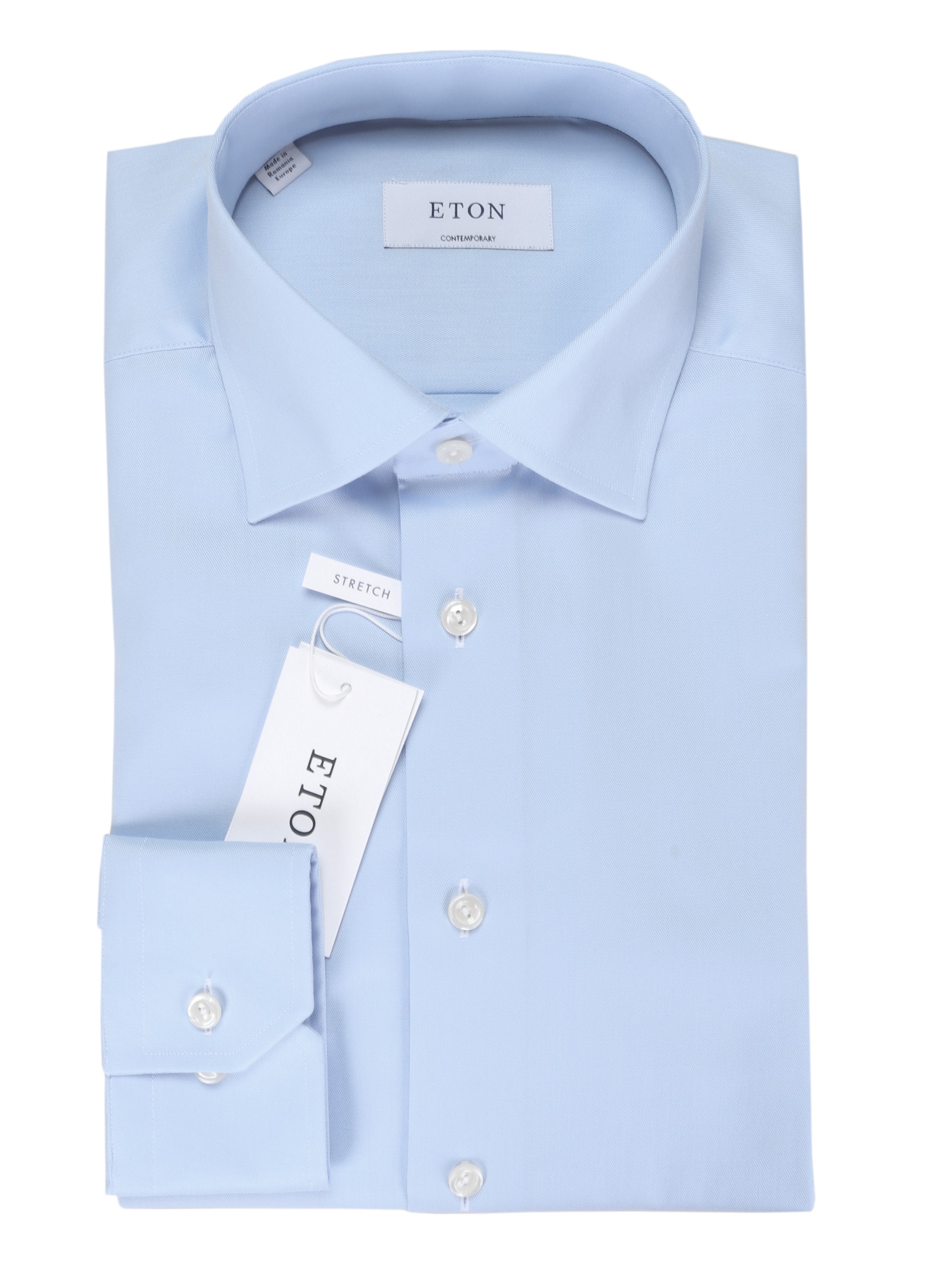 ETON DRESS SHIRT - SKY BLUE - STRETCH COTTON