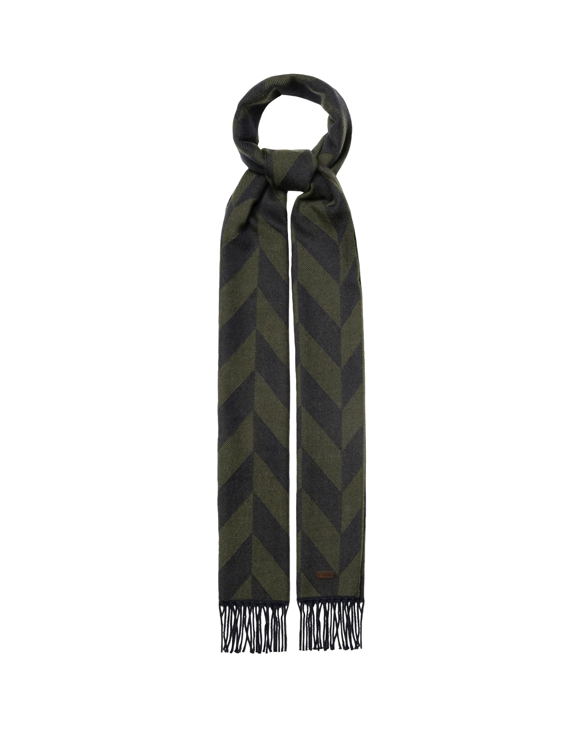 ETON SCARF - GREEN & BLUE - MERINO WOOL