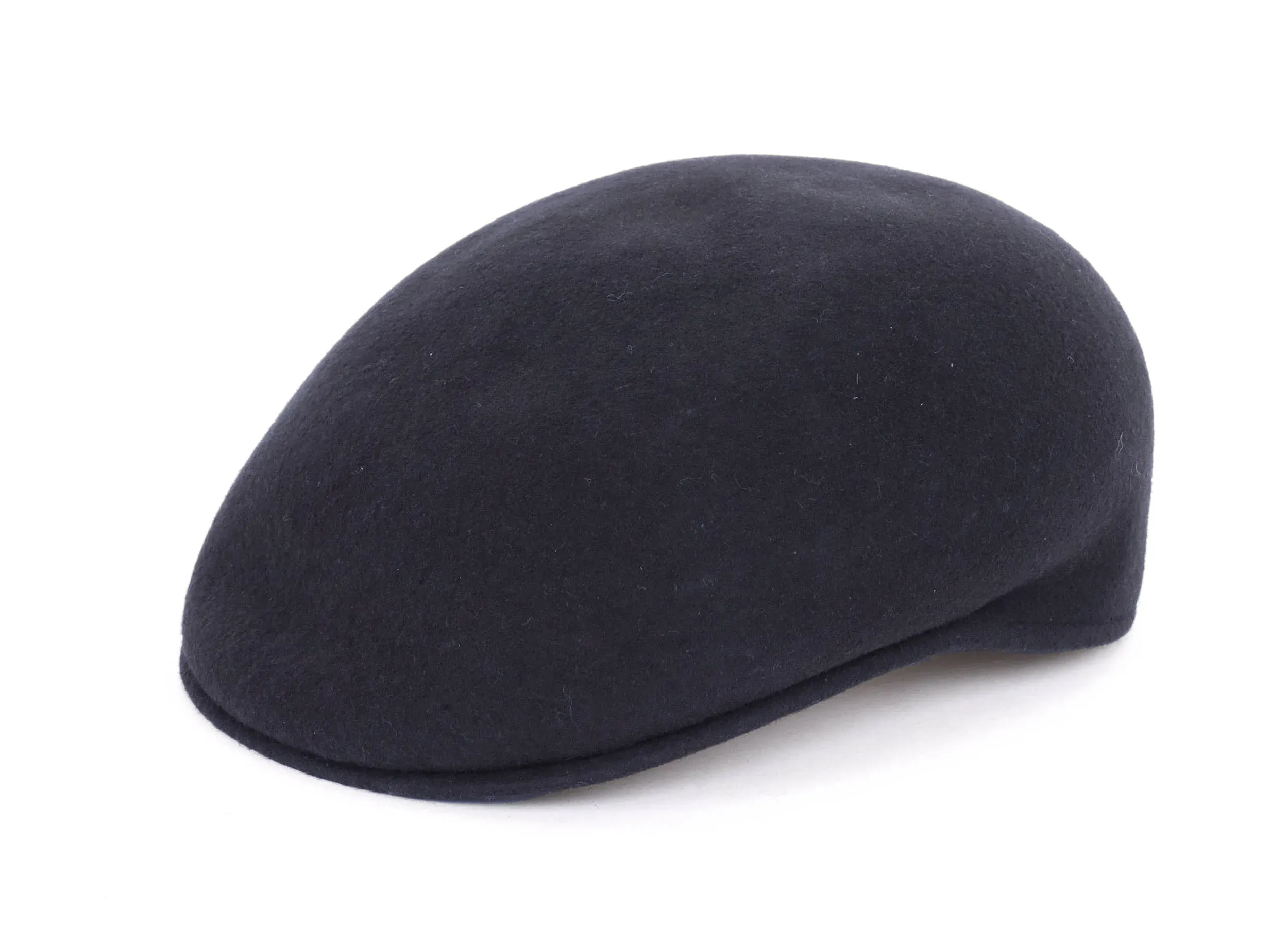 EZZELINO ASCOT CAP - NAVY BLUE - WOOL FELT