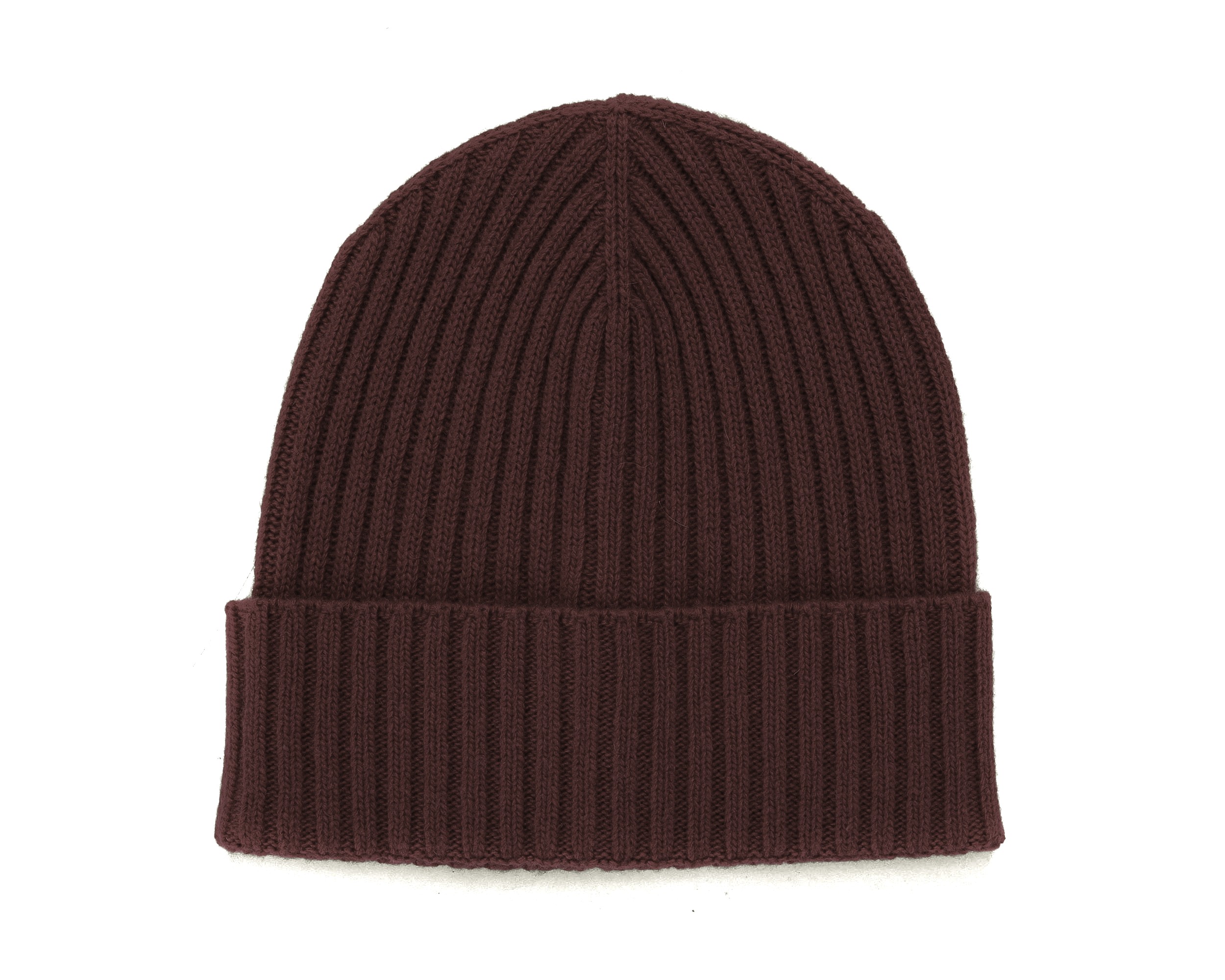 EZZELINO BEANIE - DARK BROWN - WOOL & CASHMERE