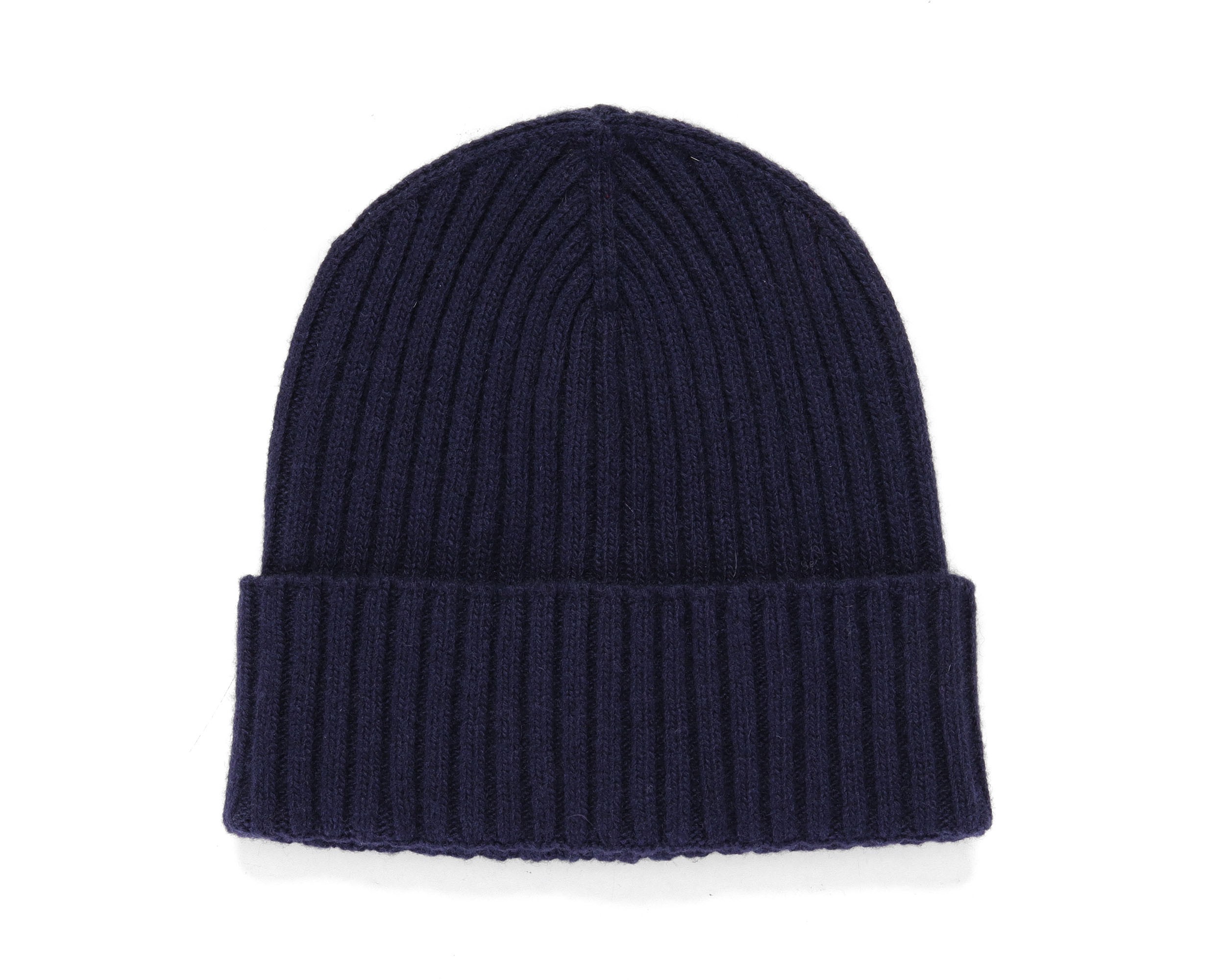 EZZELINO BEANIE - NAVY BLUE - WOOL & CASHMERE