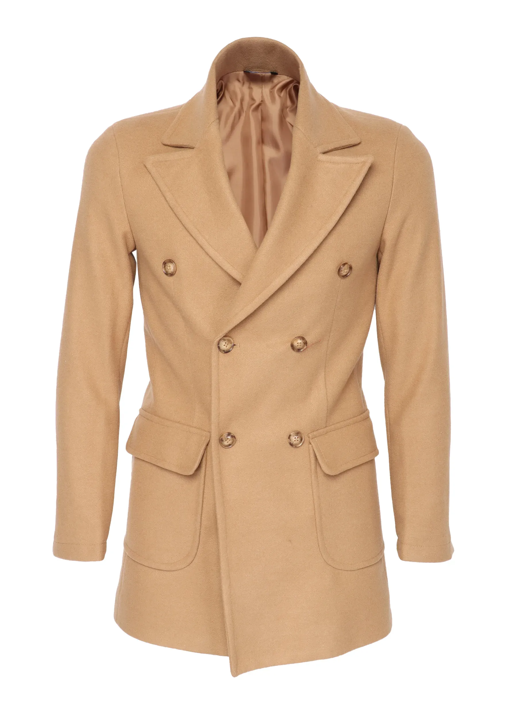 EZZELINO OVERCOAT - CAMEL - WOOL & CASHMERE