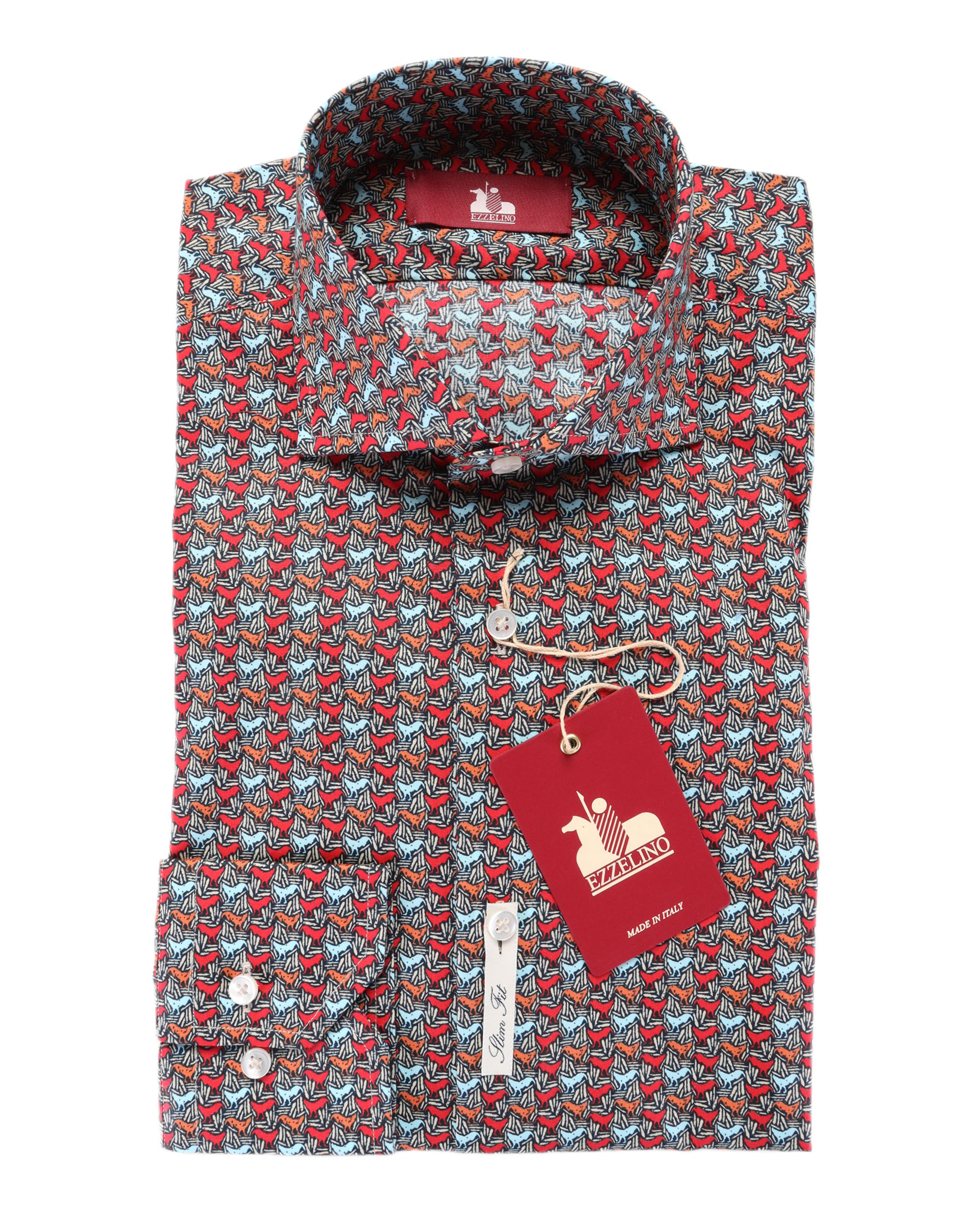 EZZELINO DRESS SHIRT - MULTICOLOR - STRETCH COTTON