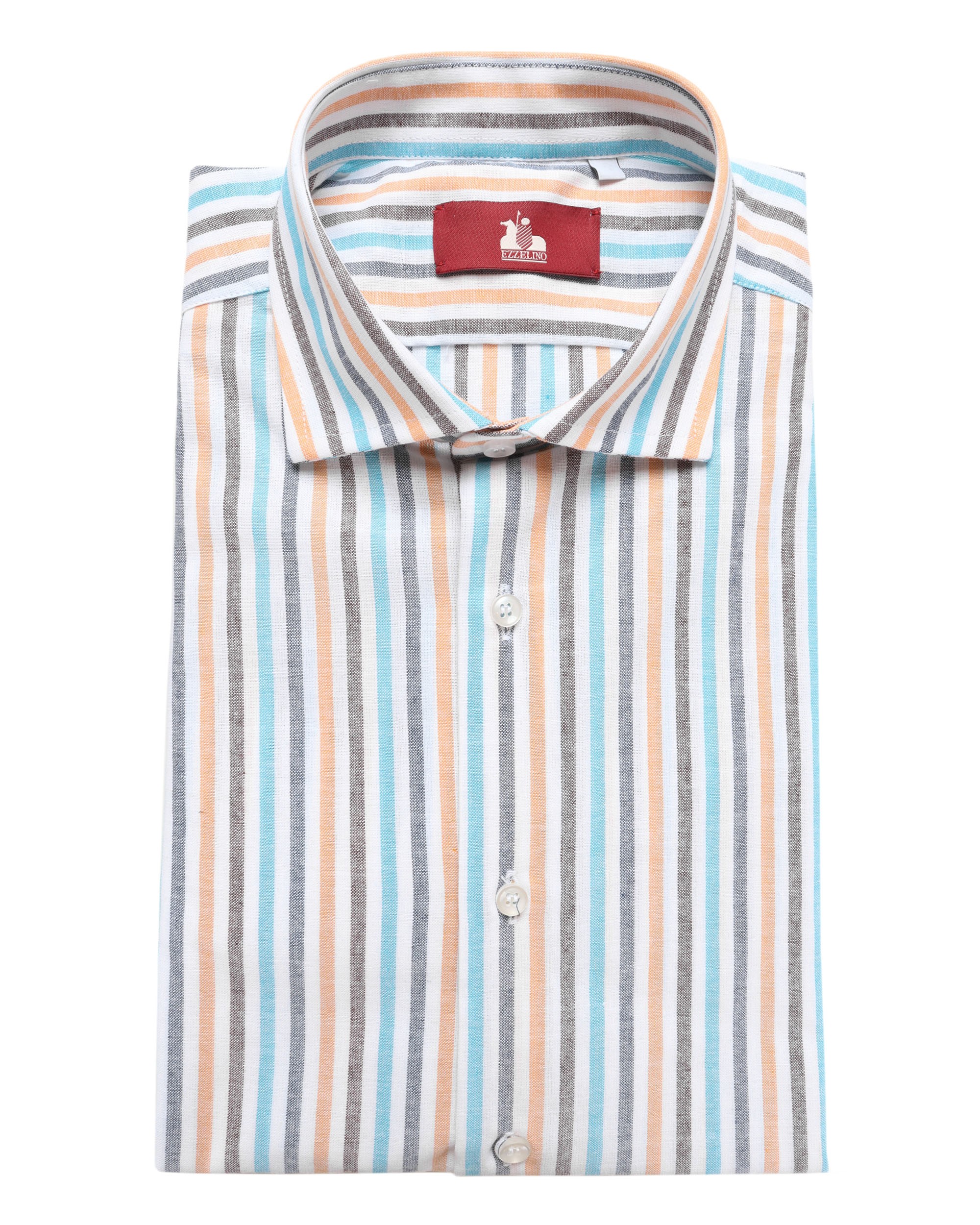 EZZELINO DRESS SHIRT - MULTICOLOR - PURE LINEN