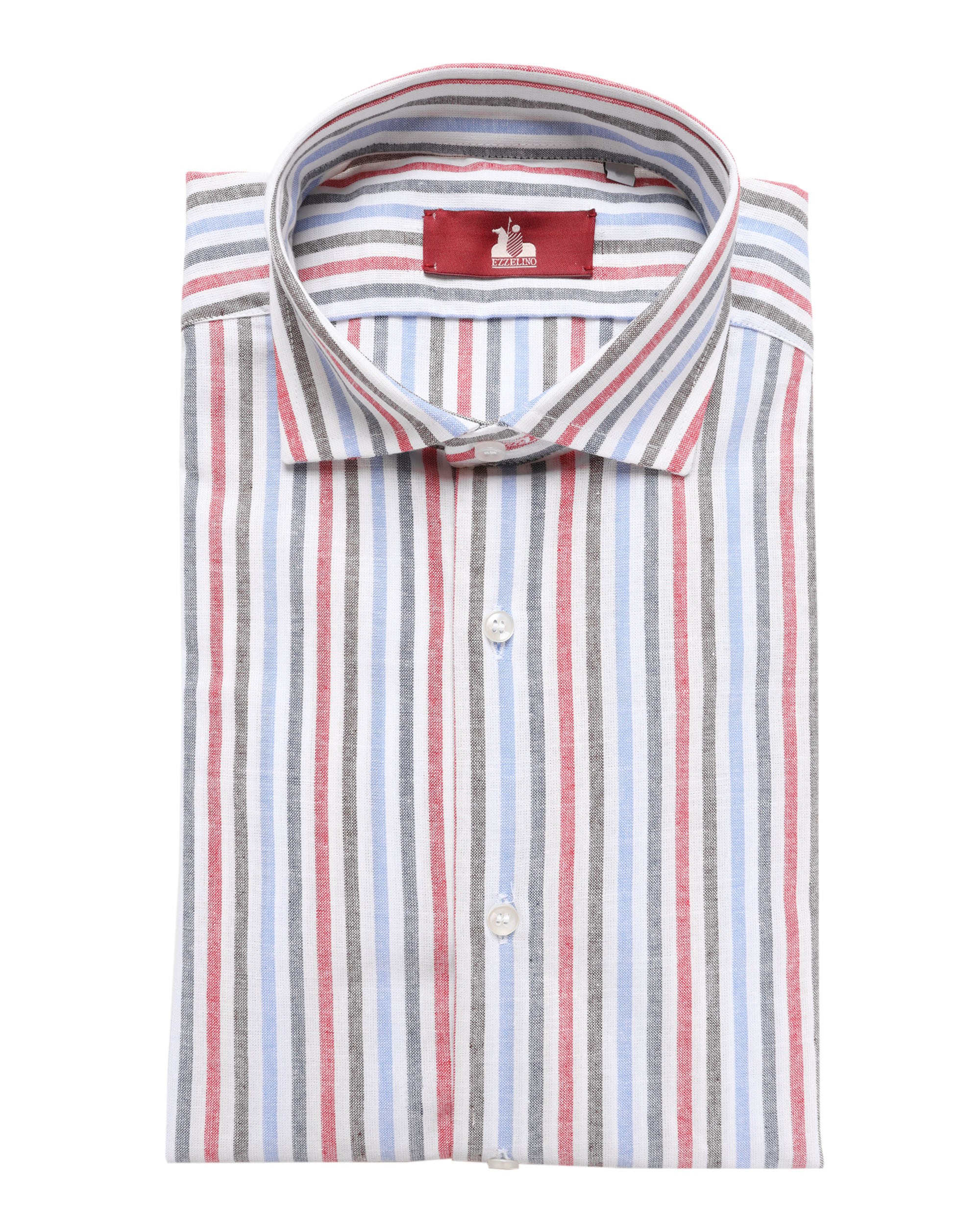 EZZELINO DRESS SHIRT - MULTICOLOR - PURE LINEN