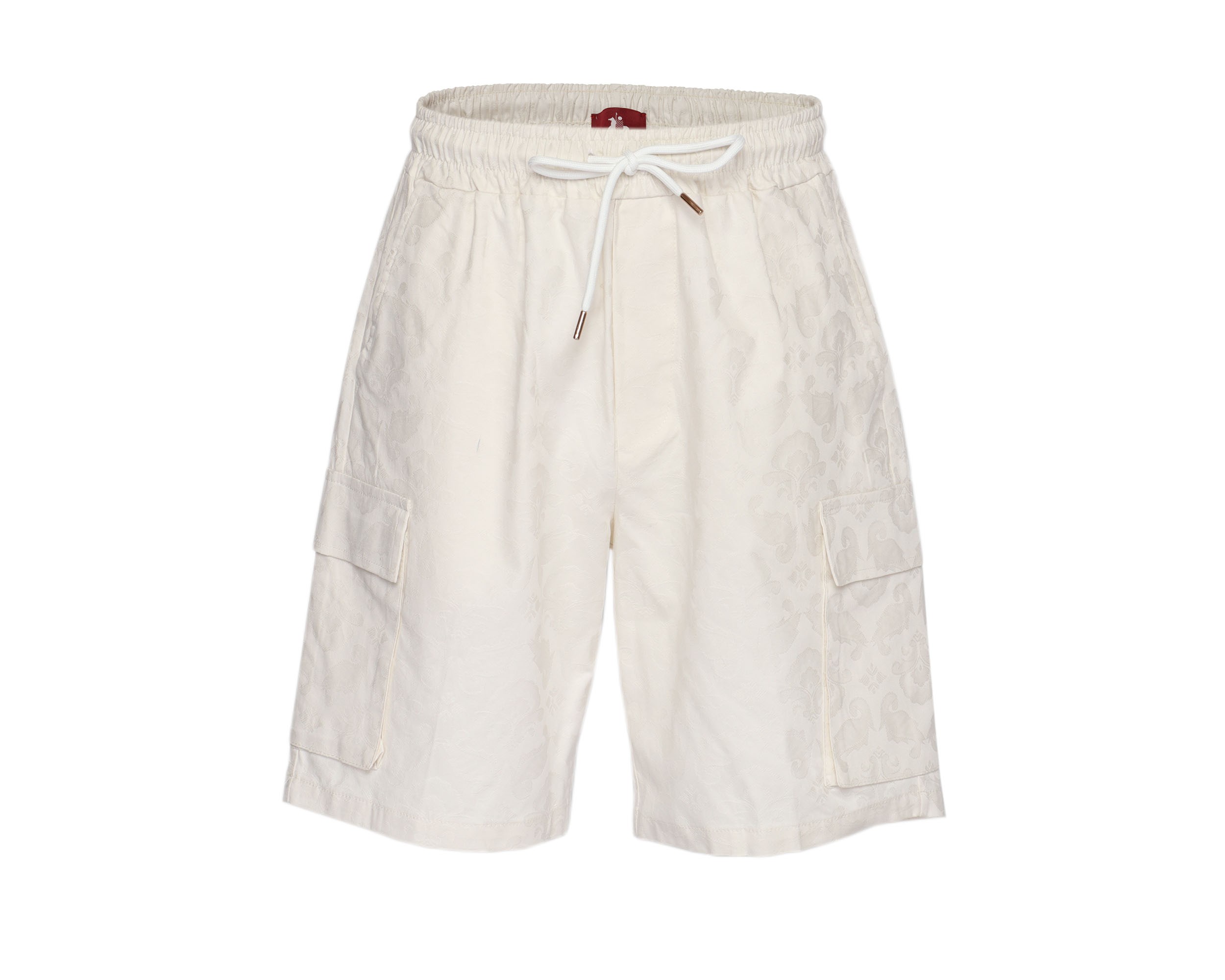 EZZELINO SHORTS - OFF-WHITE - STRETCH COTTON