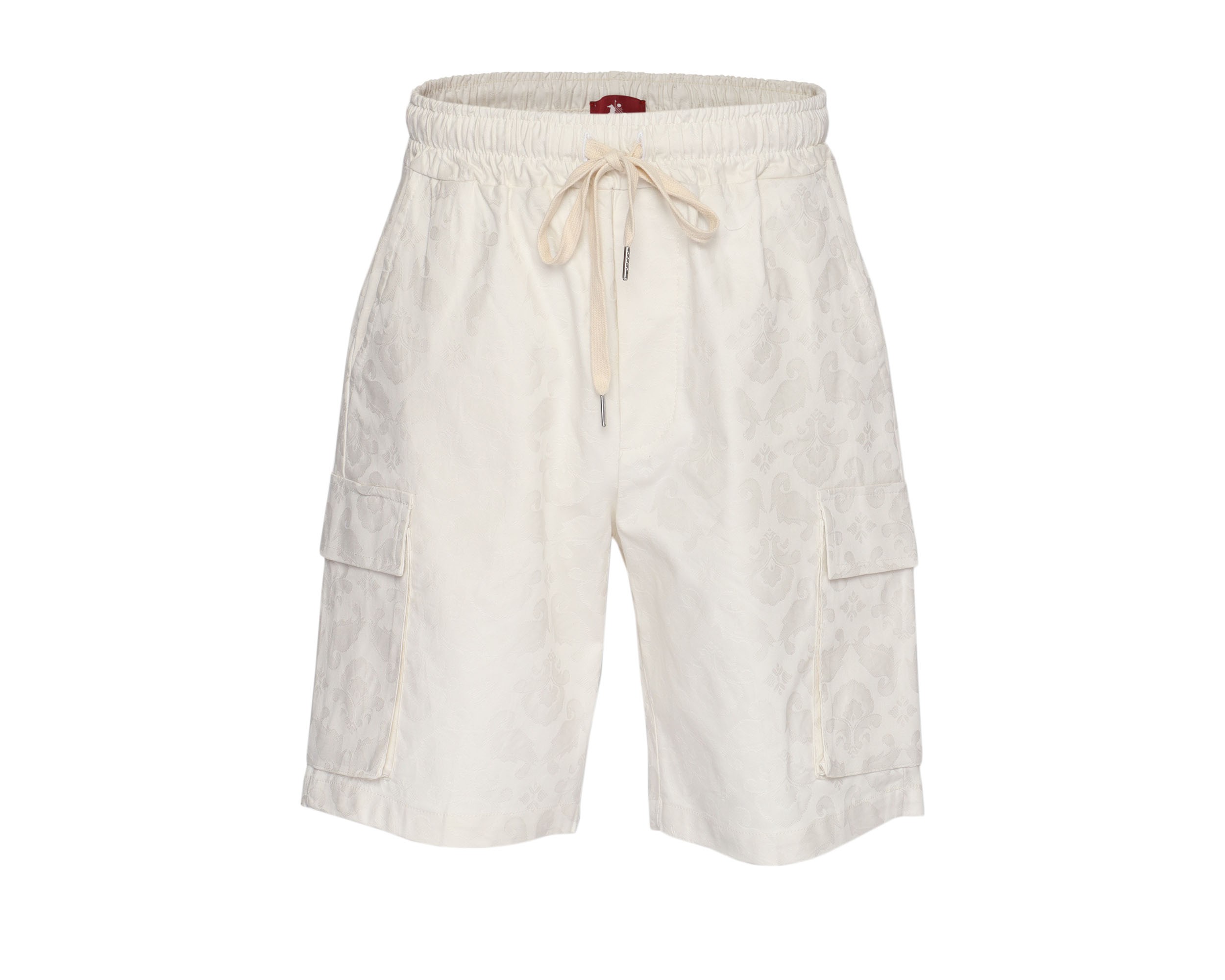 EZZELINO SHORTS - OFF-WHITE - STRETCH COTTON