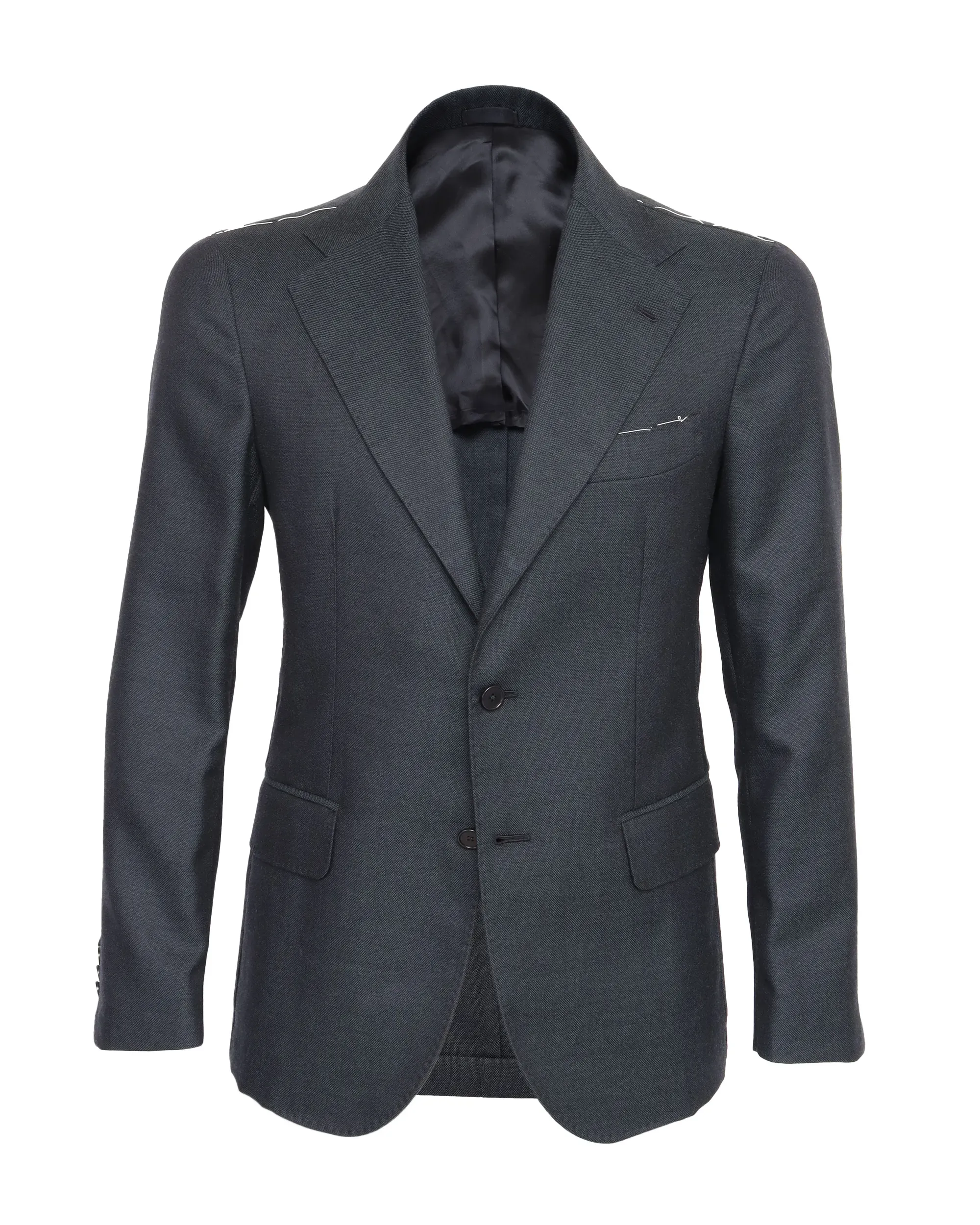 EZZELINO SPORT COAT - BLUE - WOOL, COTTON & LINEN
