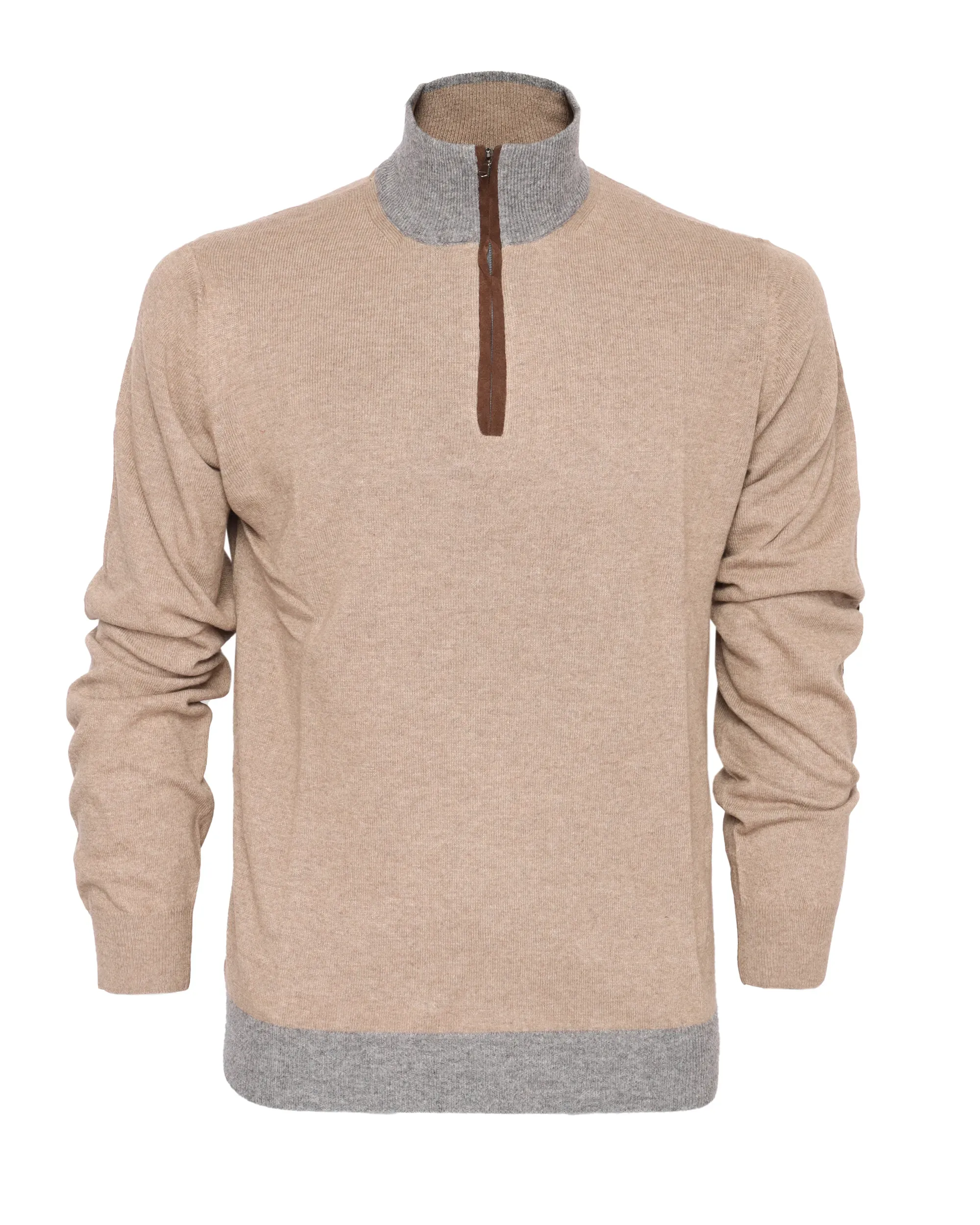 EZZELINO SWEATER - BEIGE - WOOL & CASHMERE