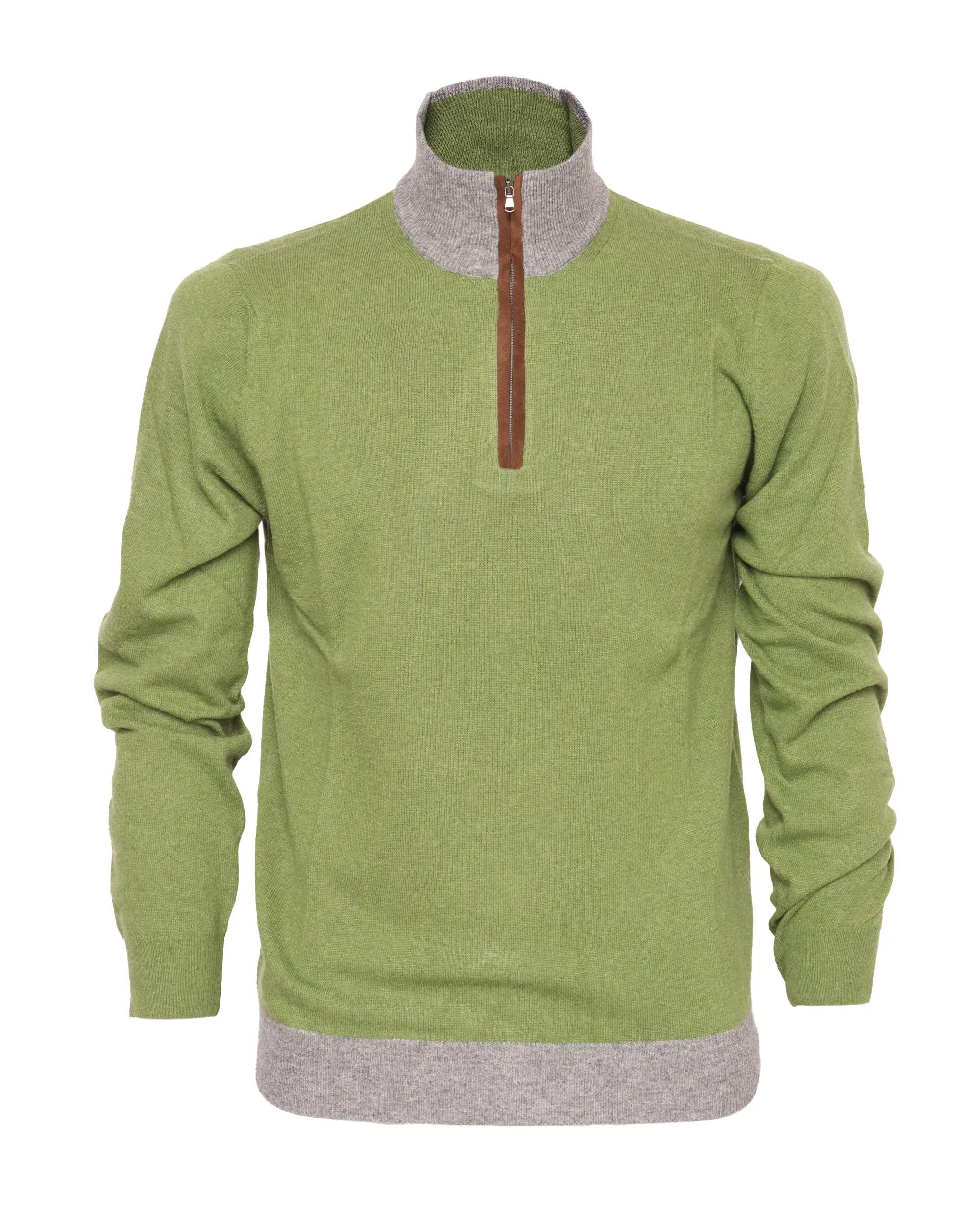 EZZELINO SWEATER - GREEN - WOOL & CASHMERE