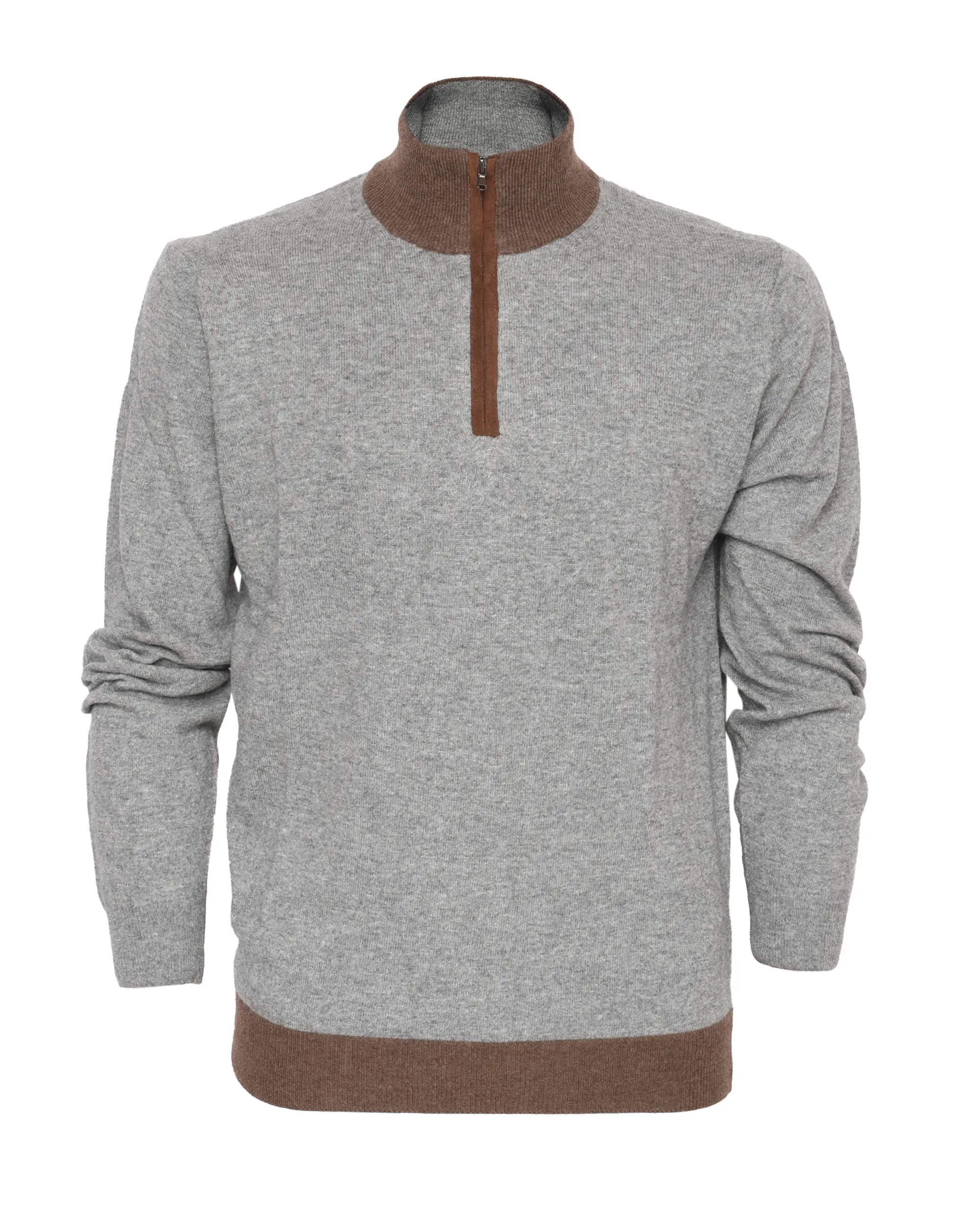 EZZELINO SWEATER - GREY - WOOL & CASHMERE