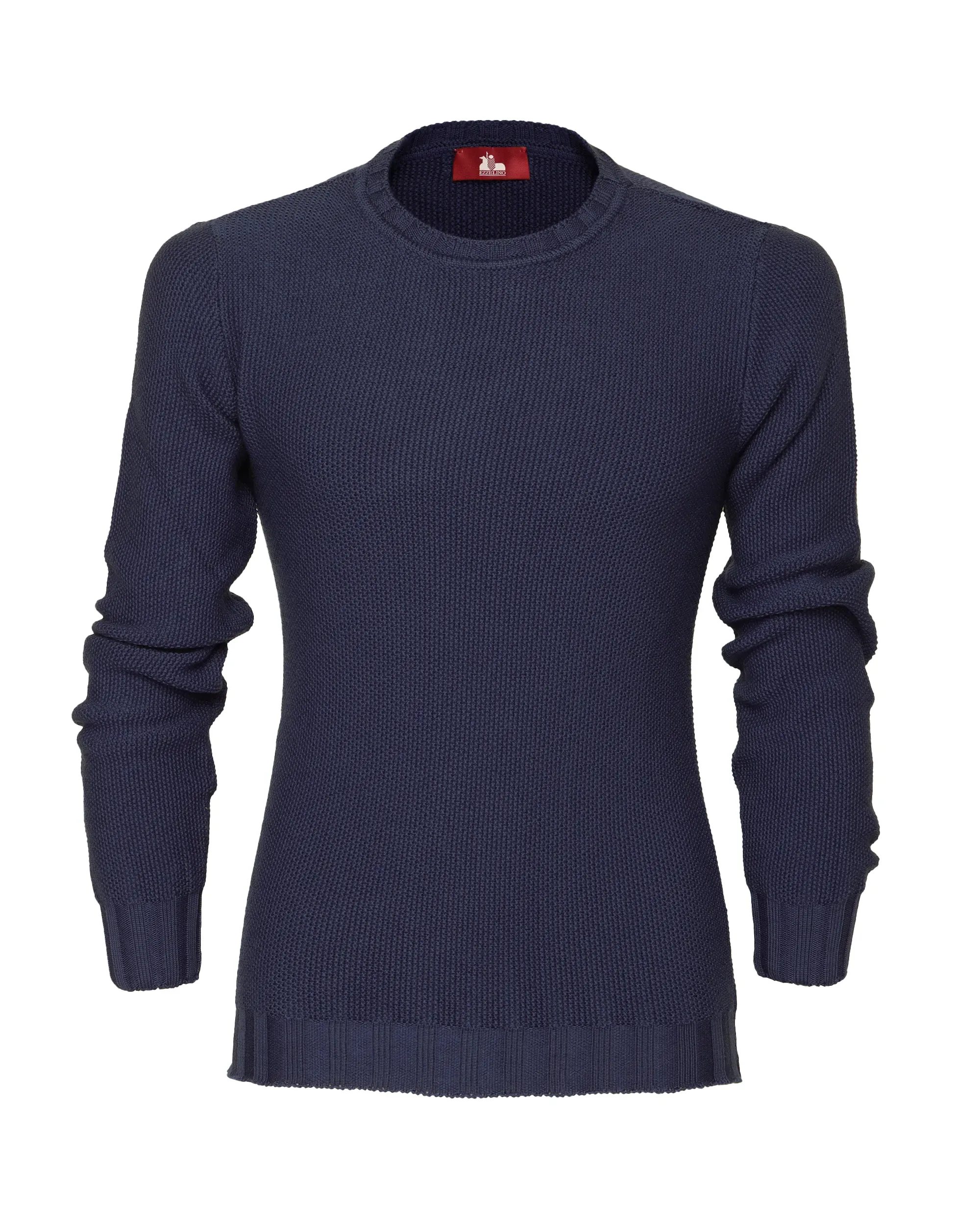 EZZELINO 6-PLY SWEATER - NAVY BLUE - MERINO WOOL