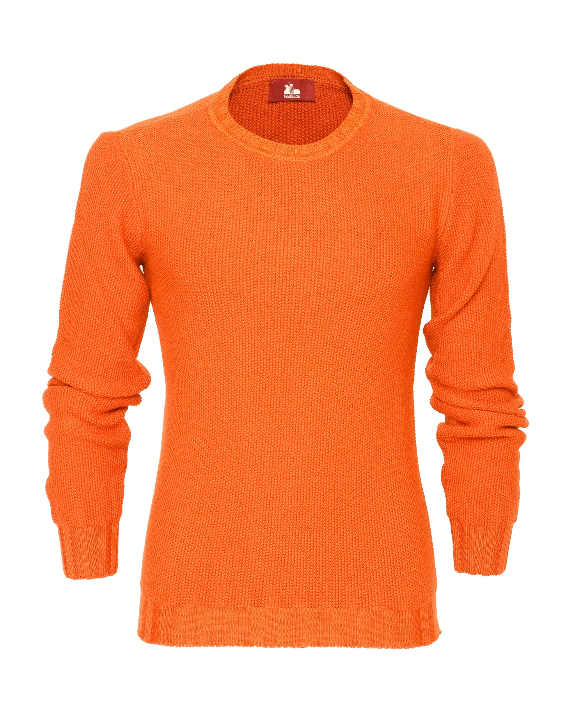 EZZELINO 6-PLY SWEATER - ORANGE - MERINO WOOL