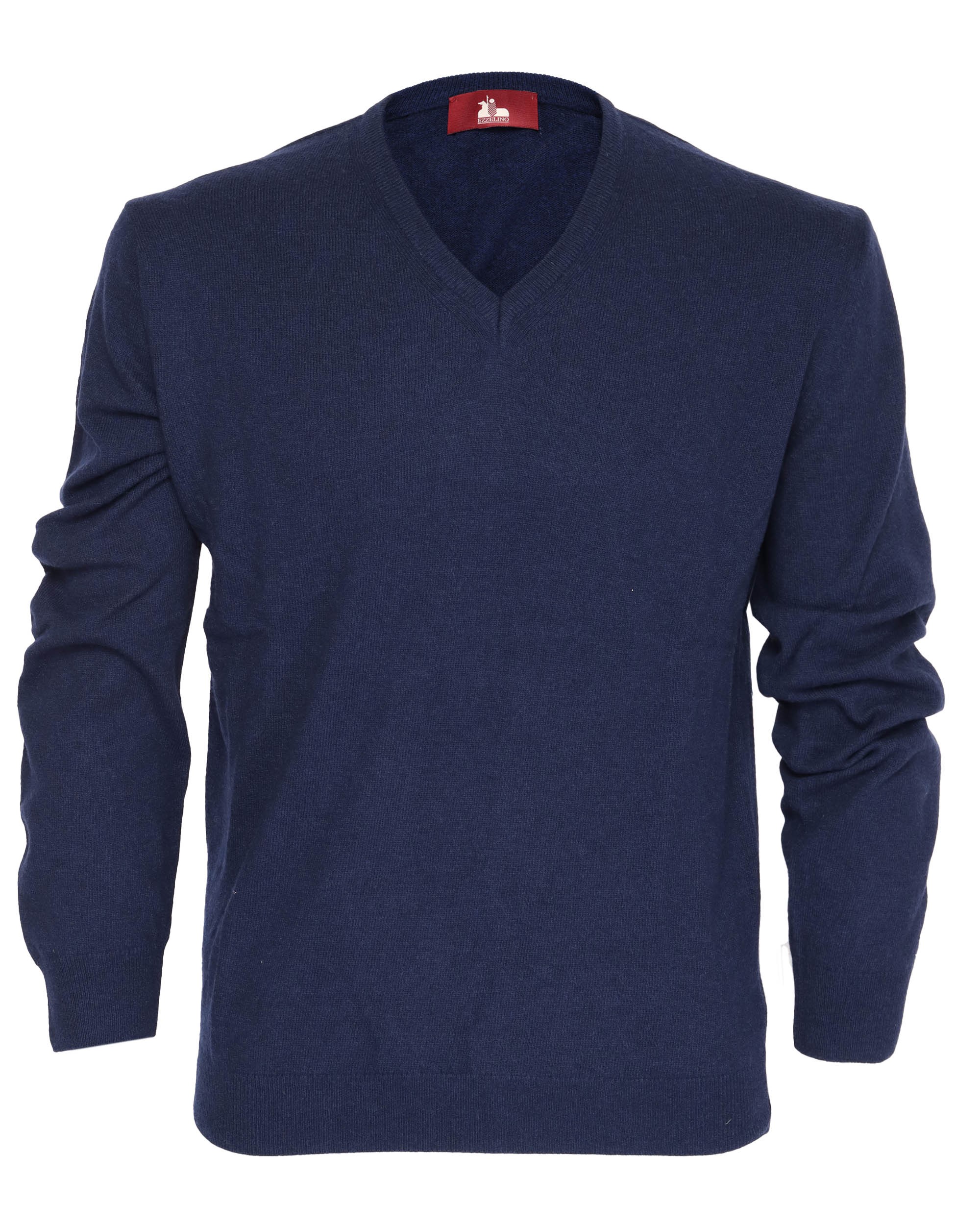 EZZELINO SWEATER - BLUE - WOOL & CASHMERE