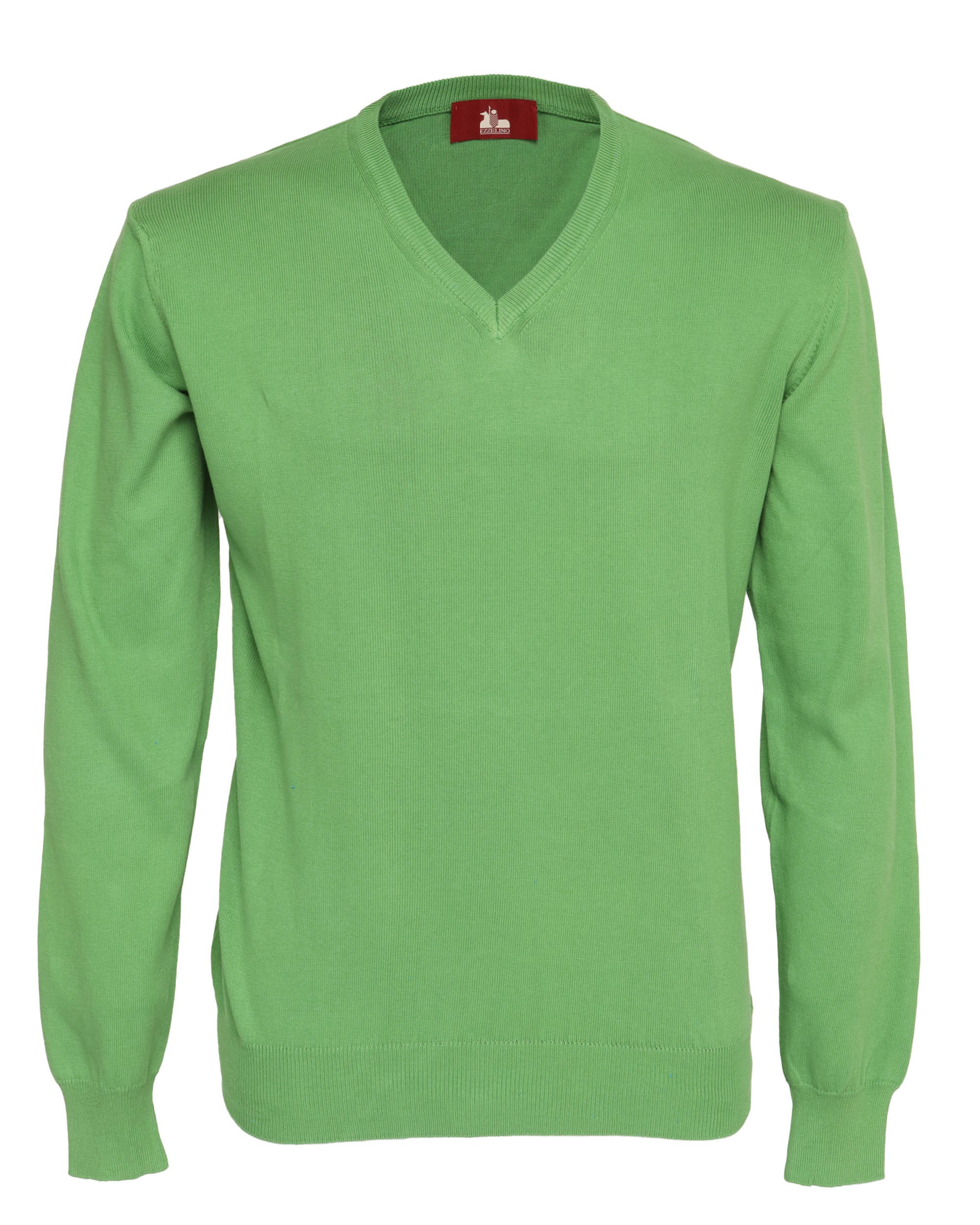 EZZELINO SWEATER - GREEN - COTTON