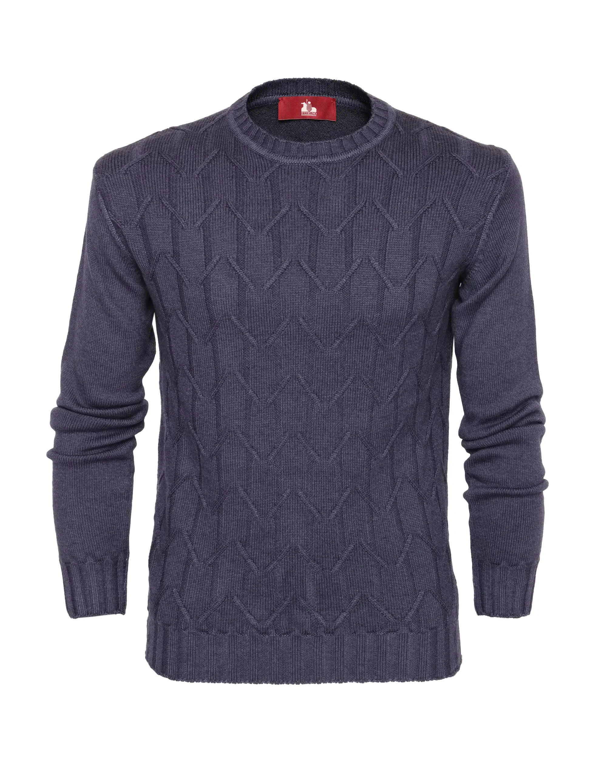 EZZELINO 6-PLY SWEATER - NAVY BLUE - MERINO WOOL