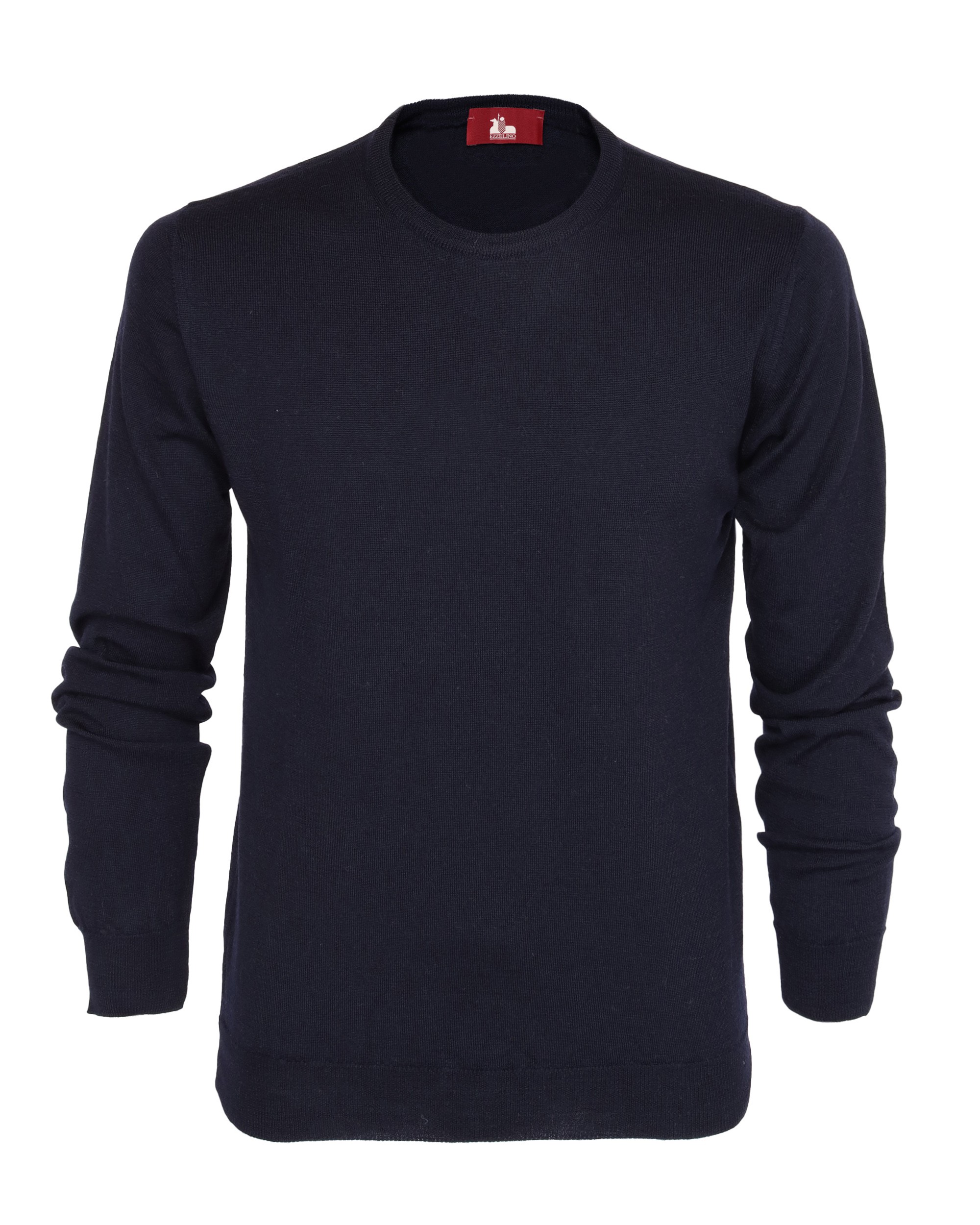 EZZELINO SWEATER - NAVY BLUE - MERINO WOOL