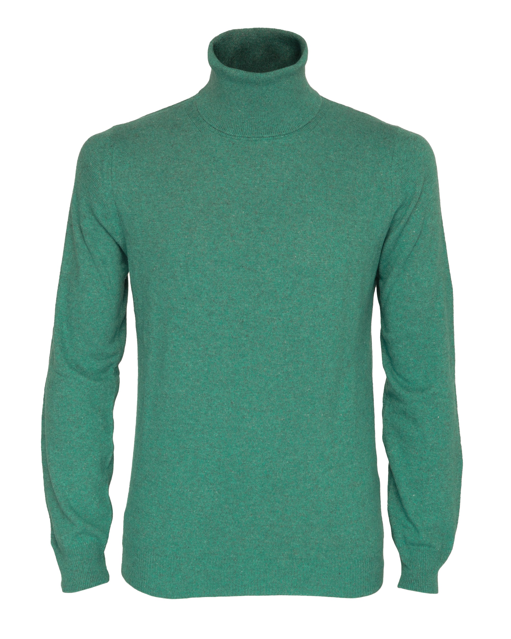 EZZELINO TURTLENECK SWEATER - GREEN - CASHMERE & MERINO