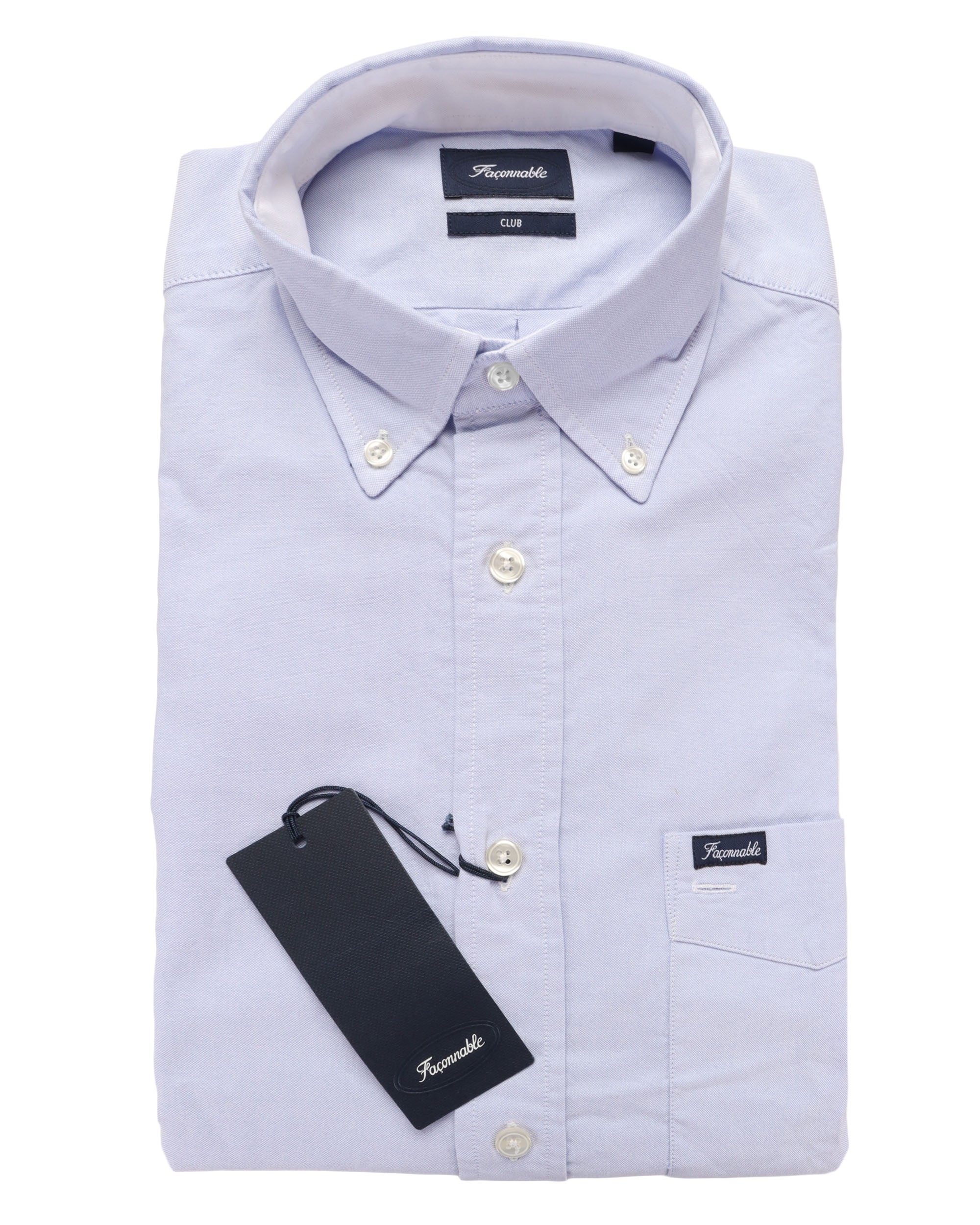 FACONNABLE SHIRT - LIGHT BLUE - COTTON