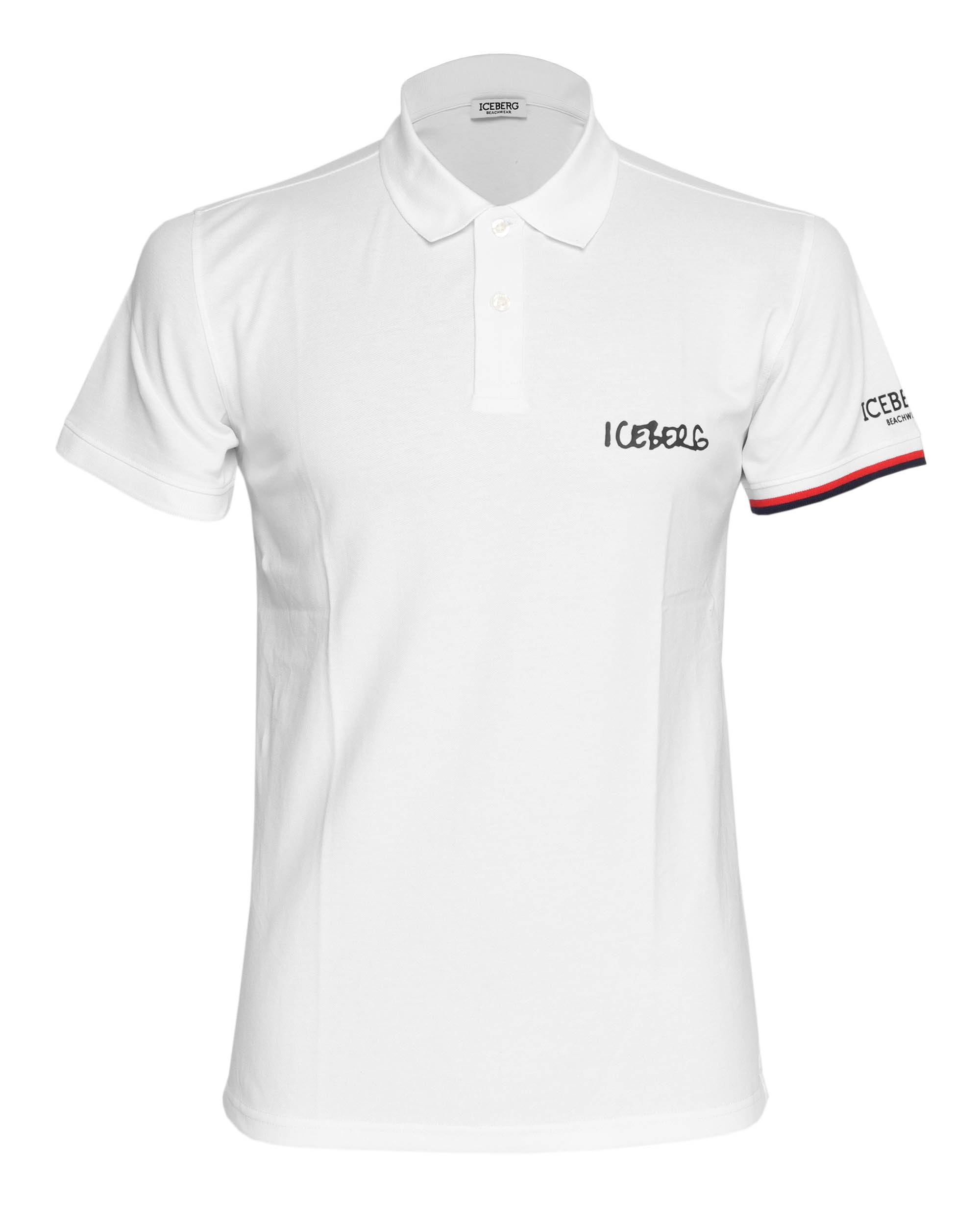 ICEBERG POLO - WHITE - STRETCH COTTON