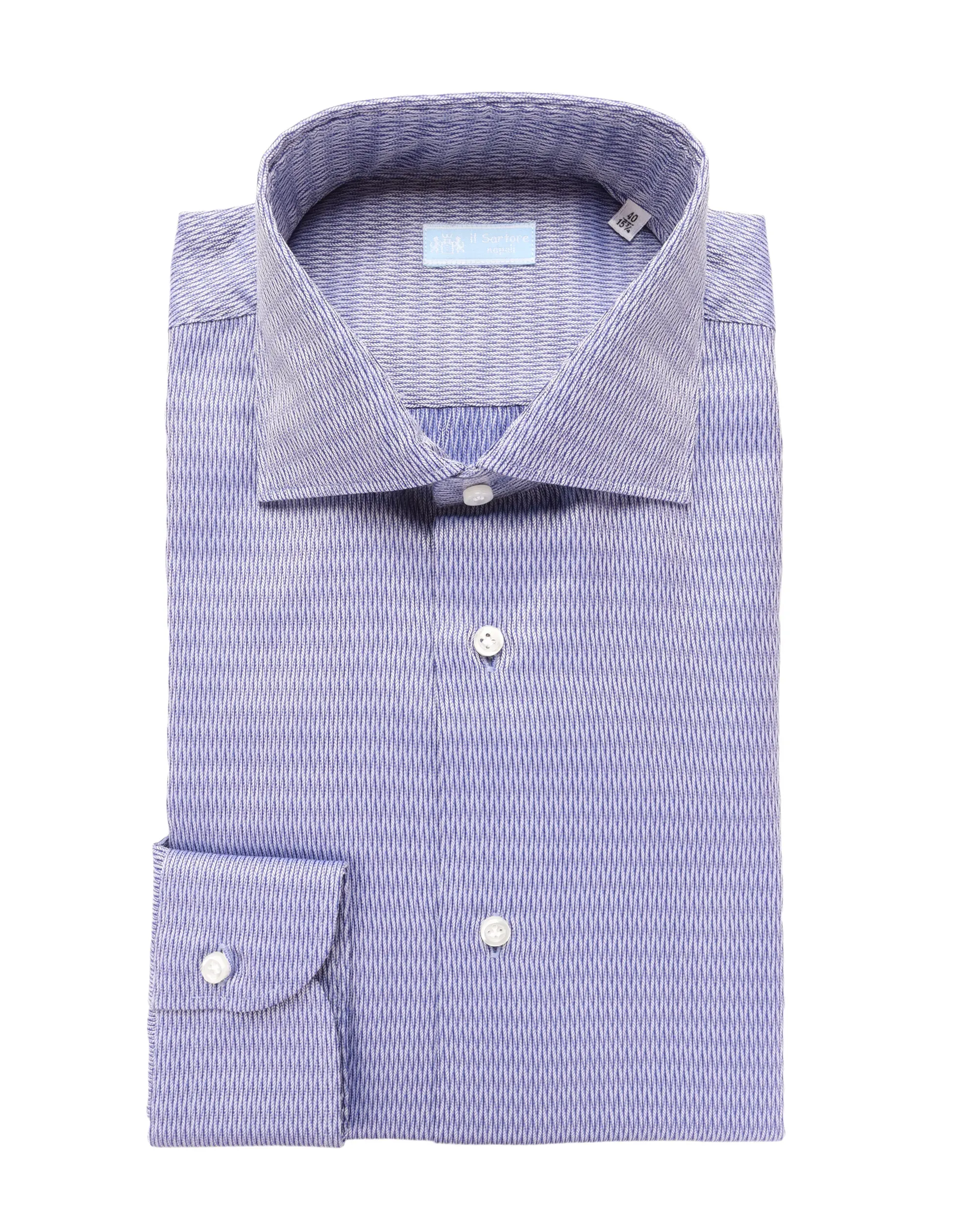 IL SARTORE NAPOLI DRESS SHIRT - BLUE - COTTON