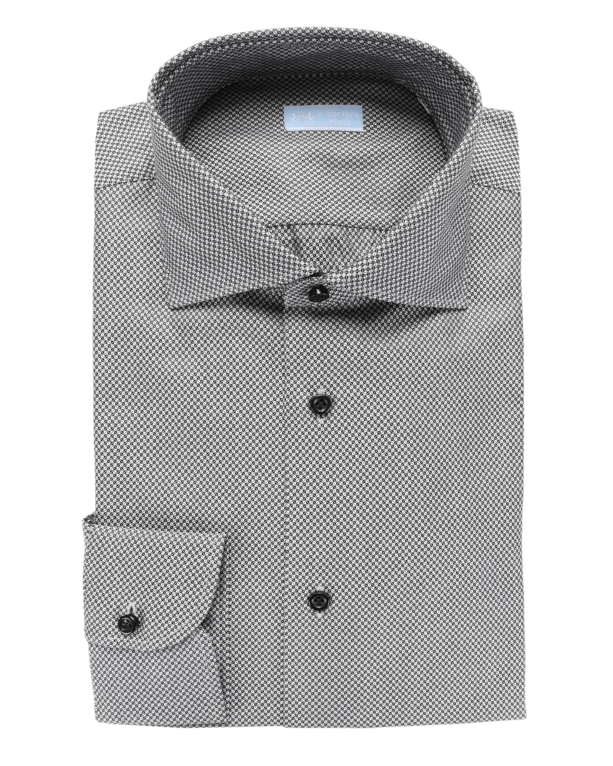IL SARTORE NAPOLI DRESS SHIRT - BLACK & WHITE - COTTON