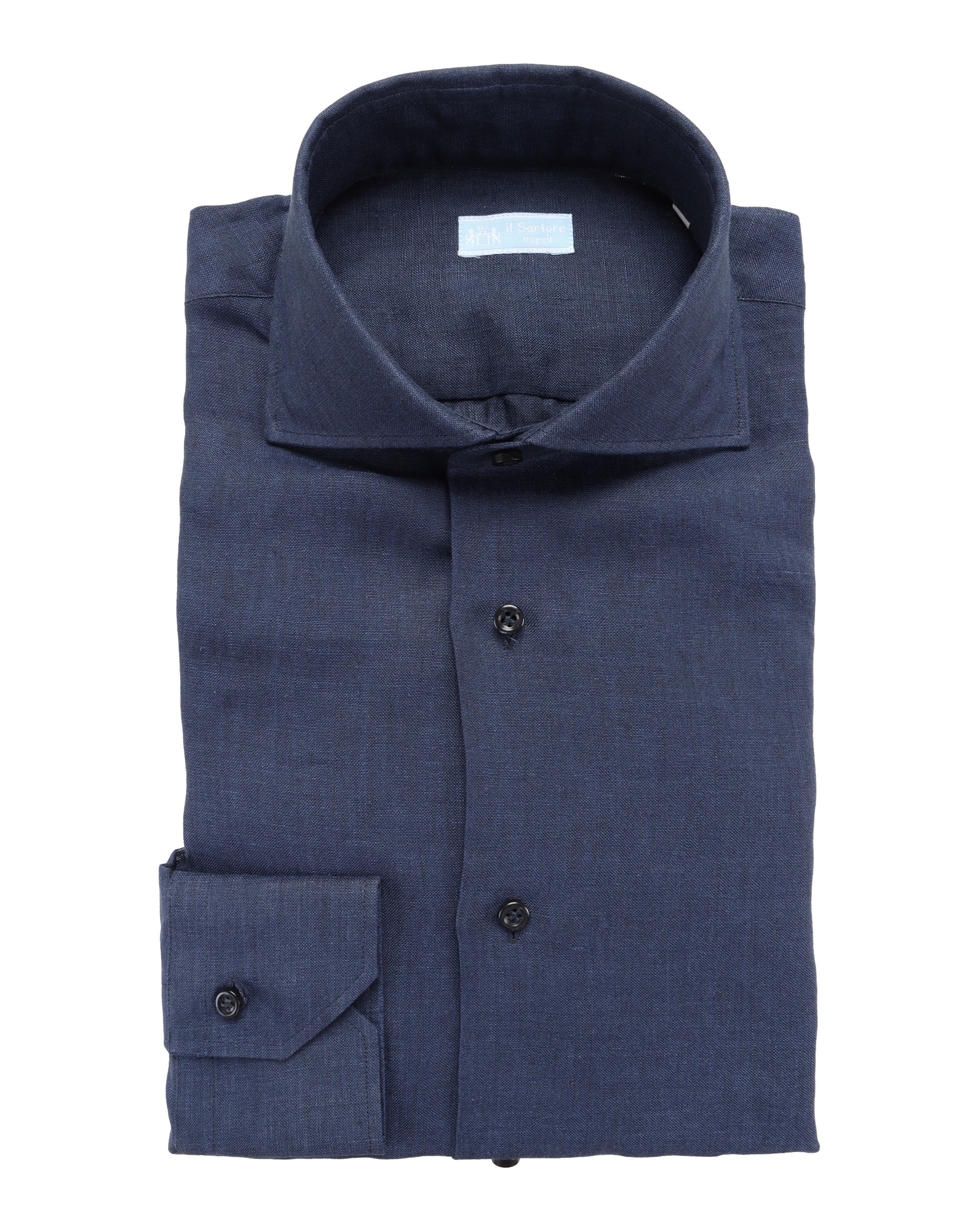 IL SARTORE NAPOLI DRESS SHIRT - BLUE - PURE LINEN