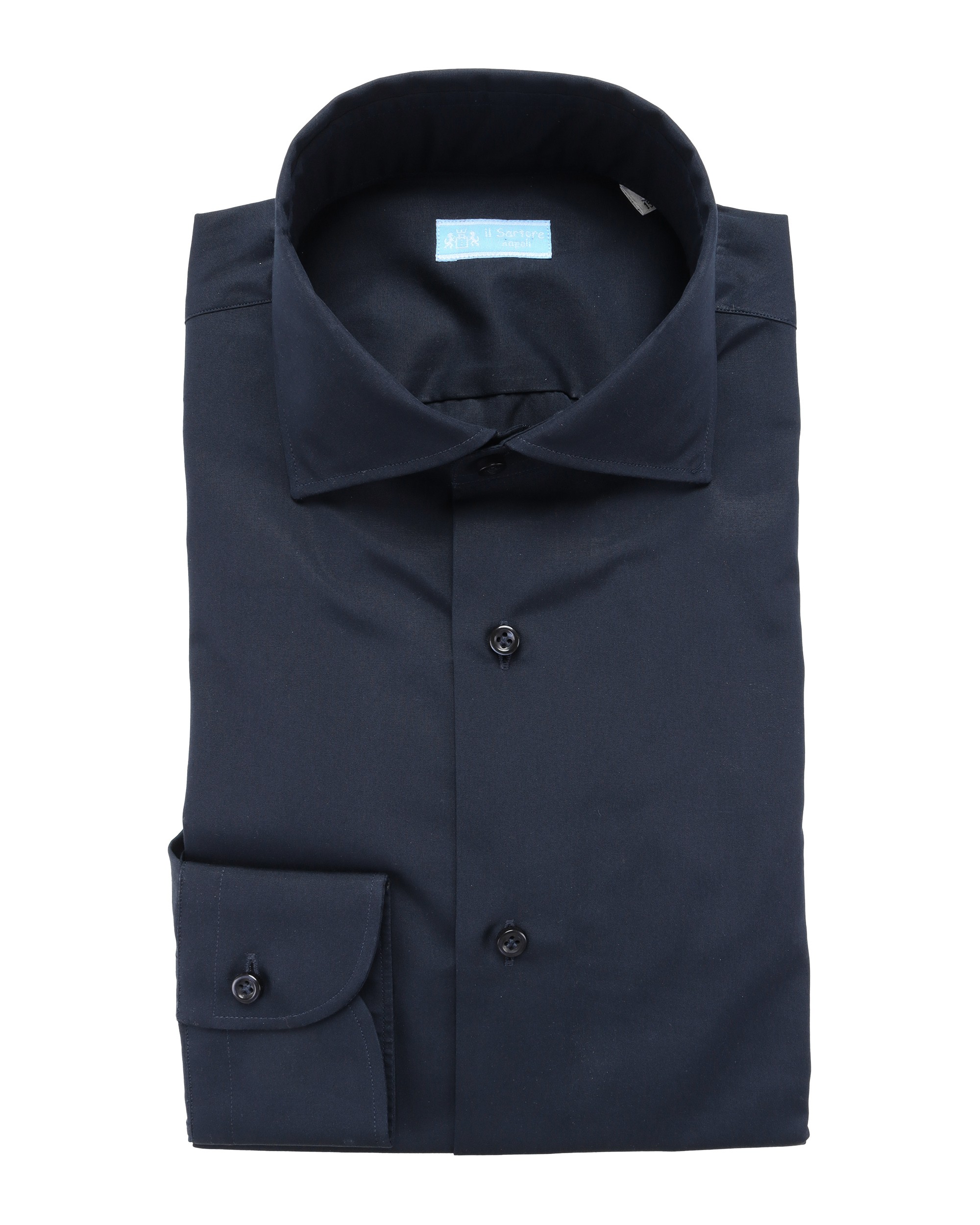 IL SARTORE NAPOLI DRESS SHIRT - NAVY BLUE - STRETCH COTTON