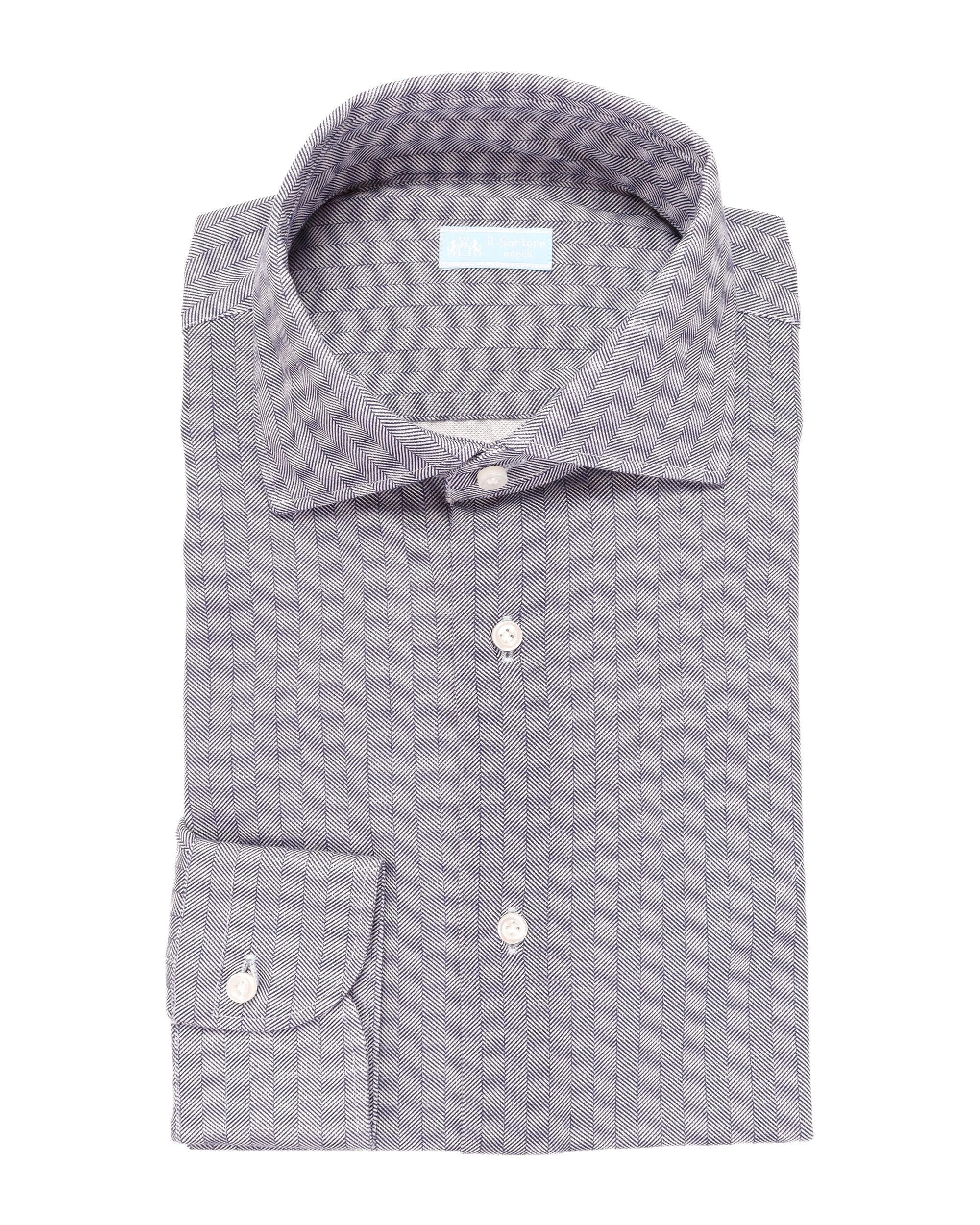 IL SARTORE NAPOLI DRESS SHIRT - BLUE - COTTON