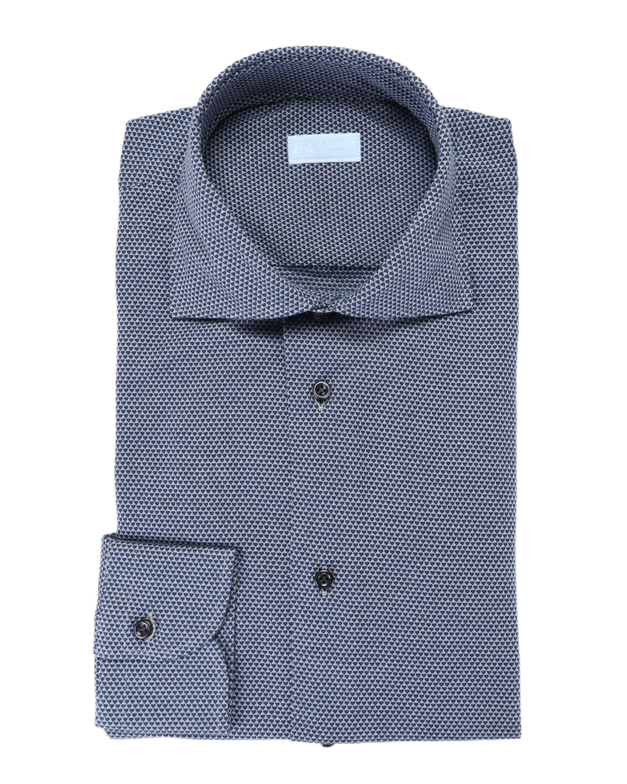 IL SARTORE NAPOLI DRESS SHIRT - BLUE - COTTON JERSEY