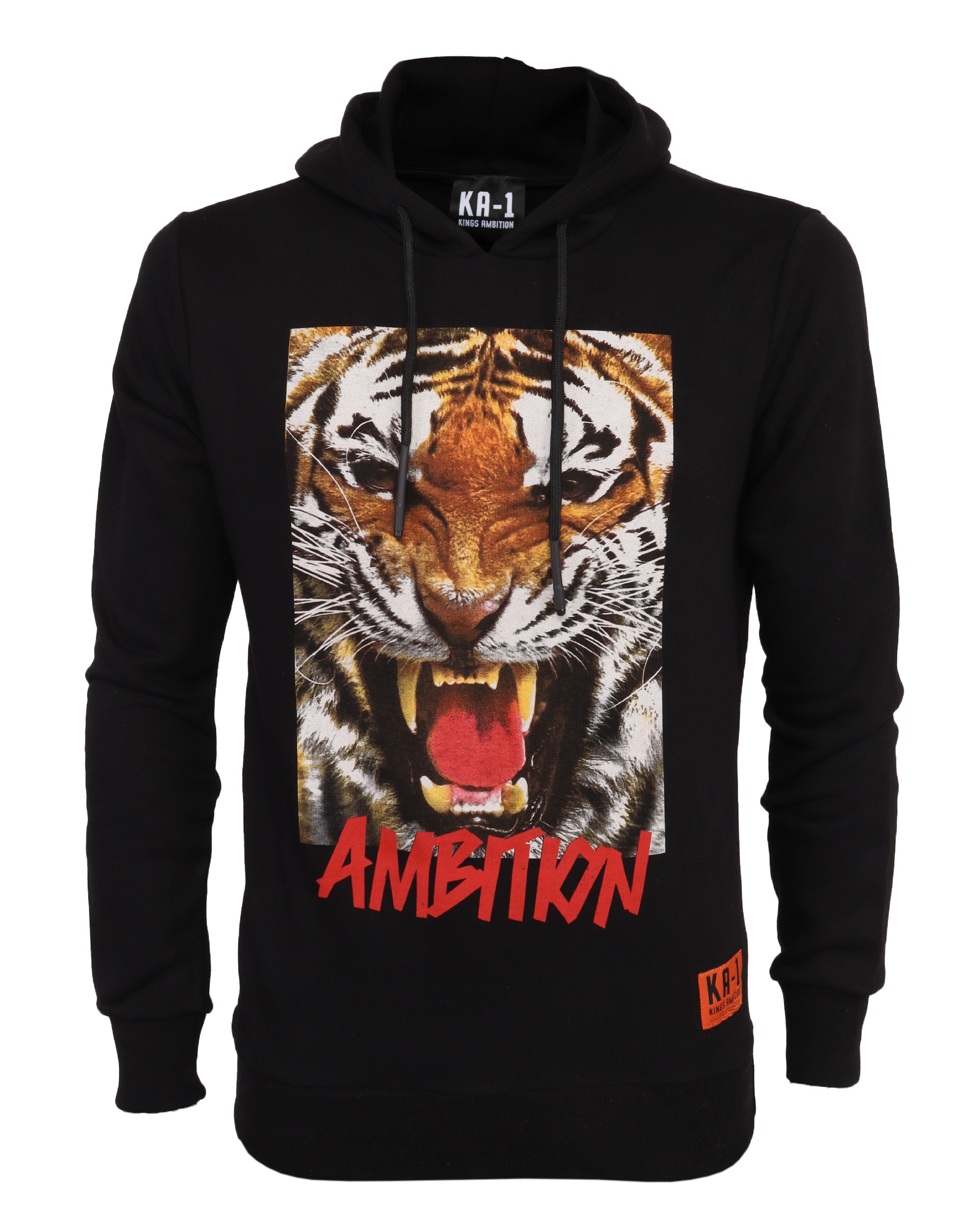 KA-1 HOODIE - BLACK - COTTON