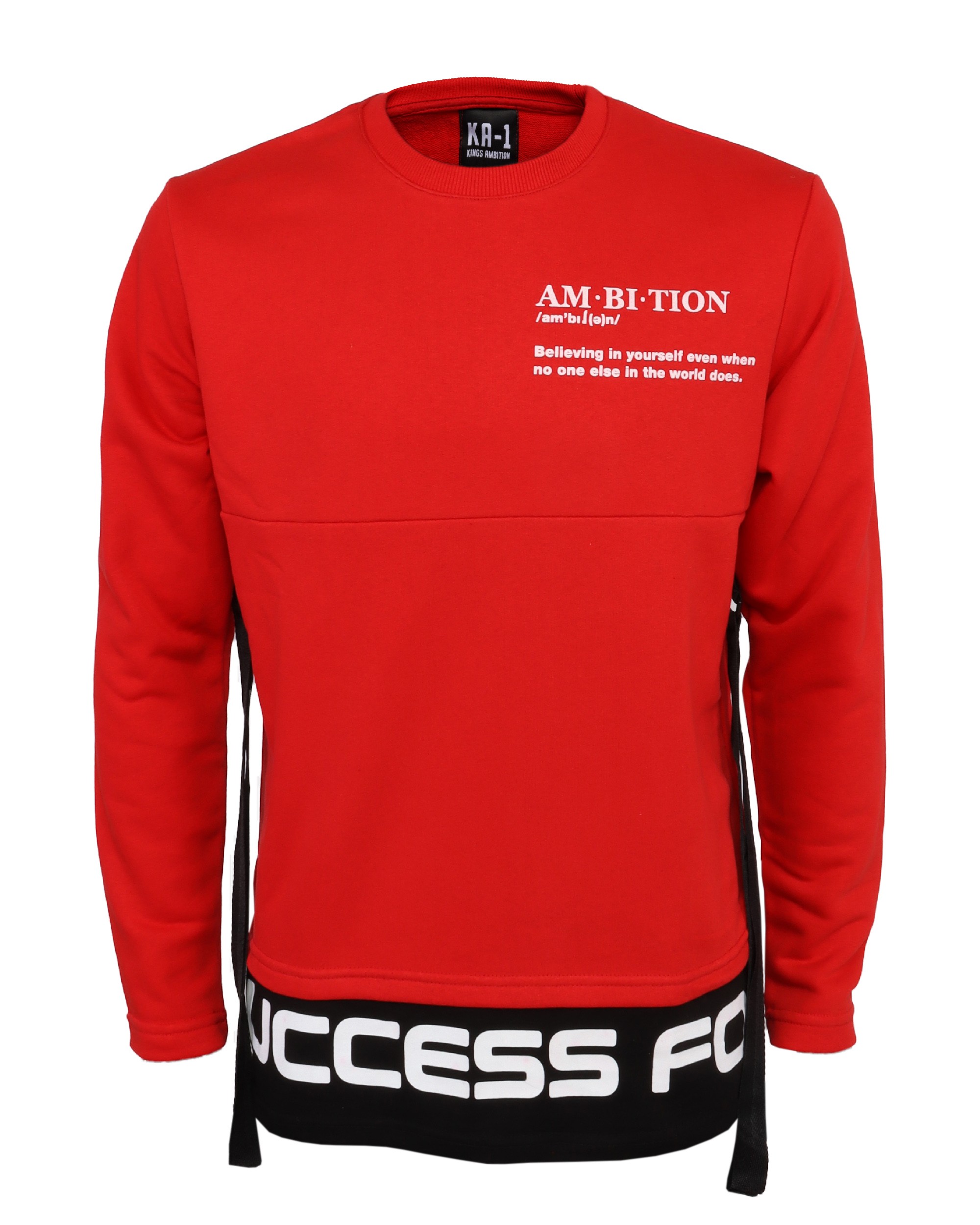 KA-1 SWEATSHIRT - RED - COTTON