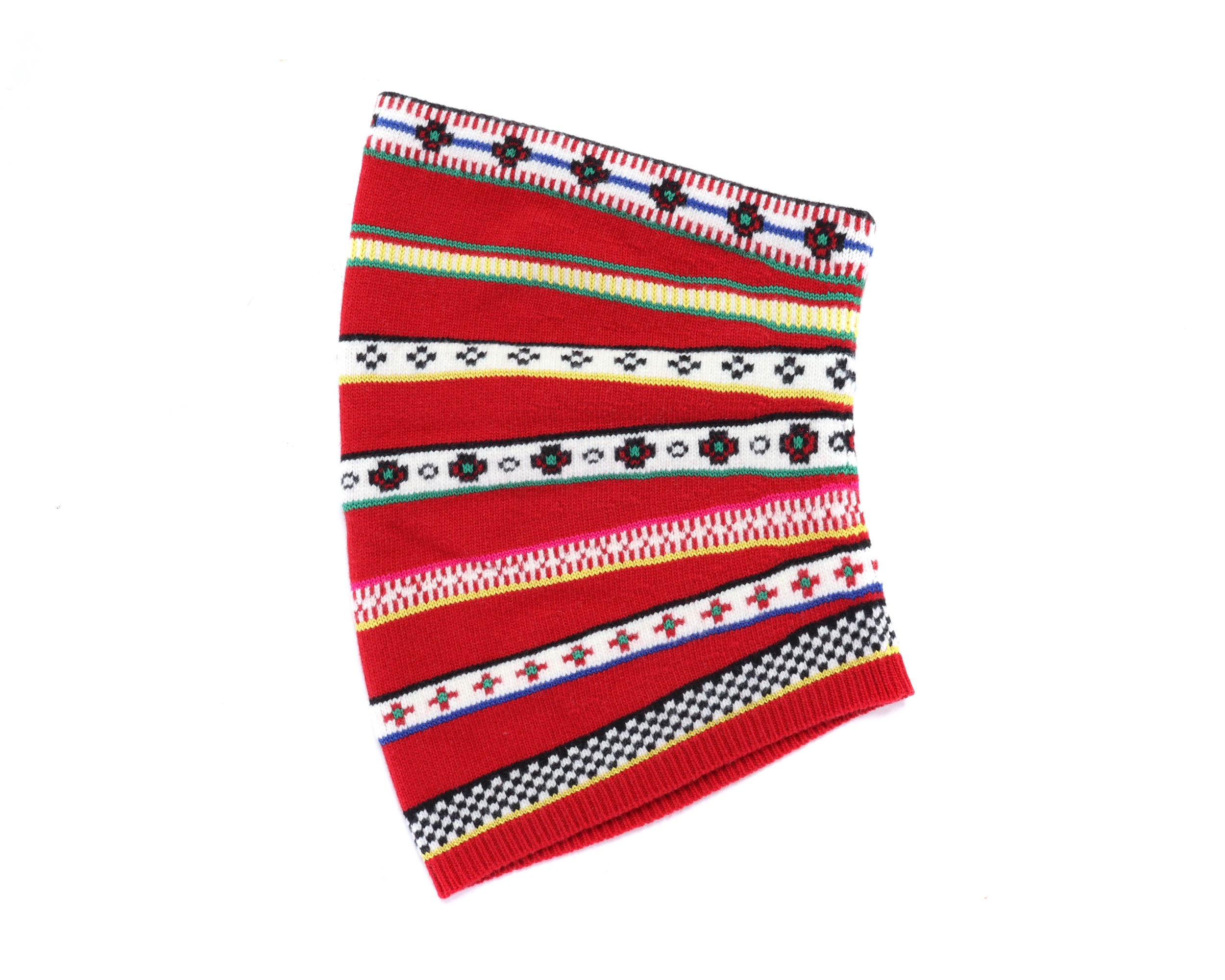 KENZO NECK WARMER - MULTICOLOR - WOOL & COTTON