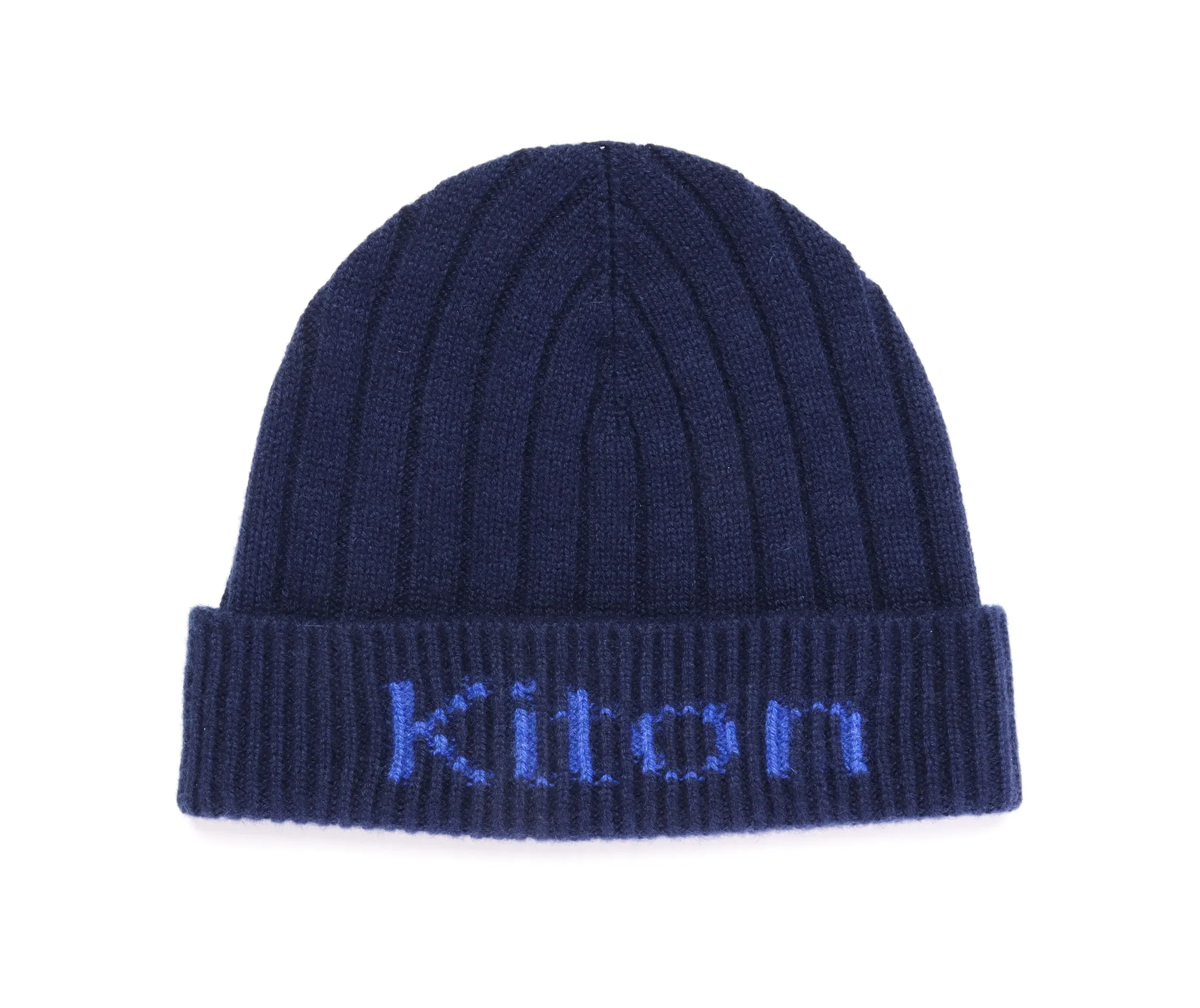 KITON BEANIE - BLUE - PURE CASHMERE