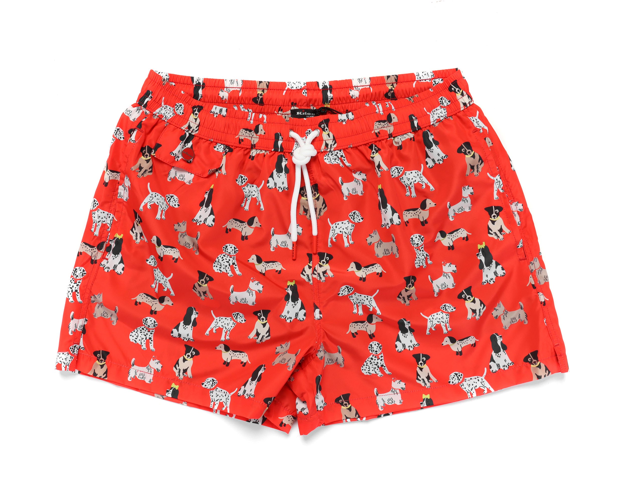KITON SWIM SHORTS - RED