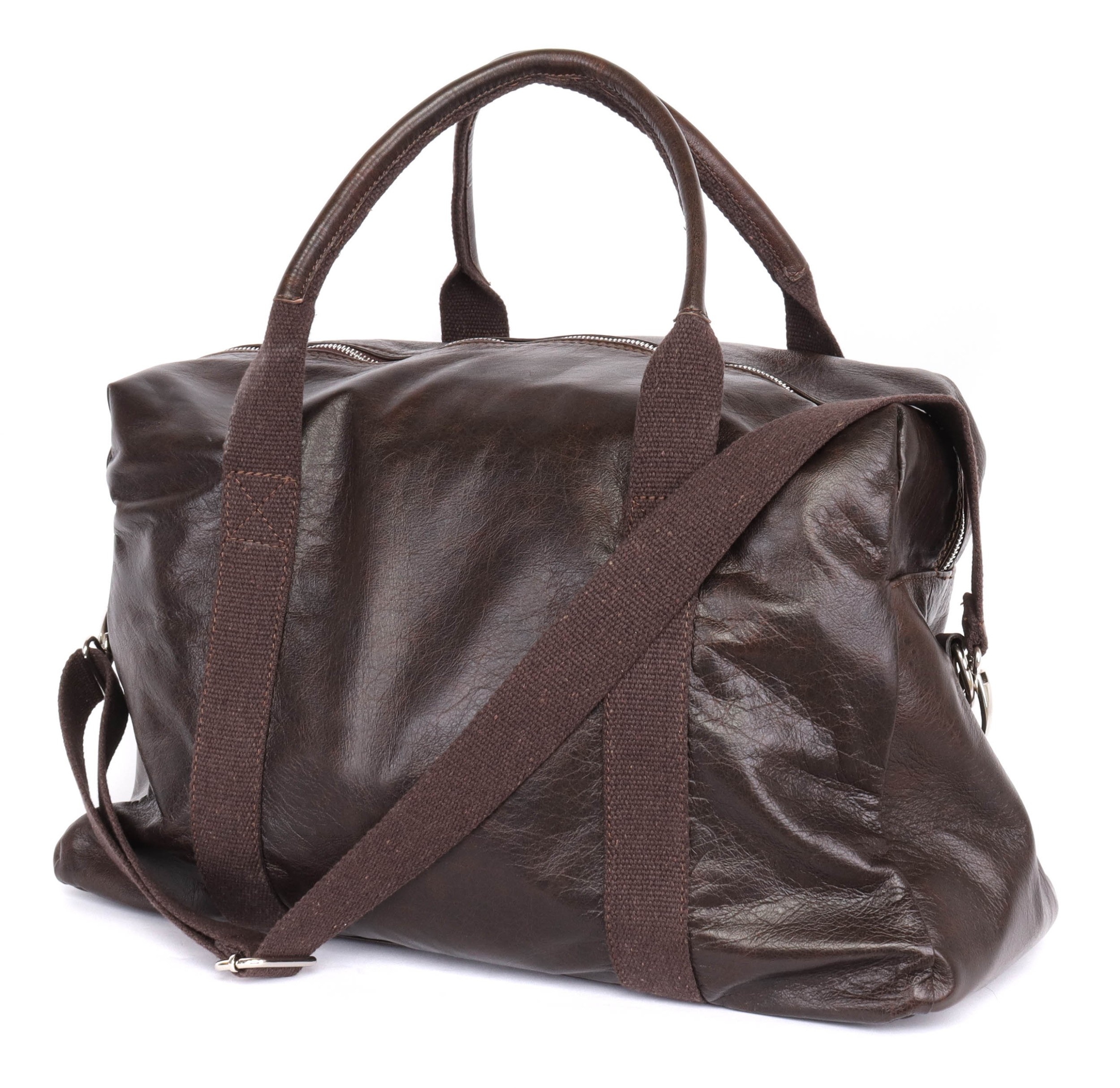 LABONIA TRAVEL BAG - CALFSKIN - BROWN
