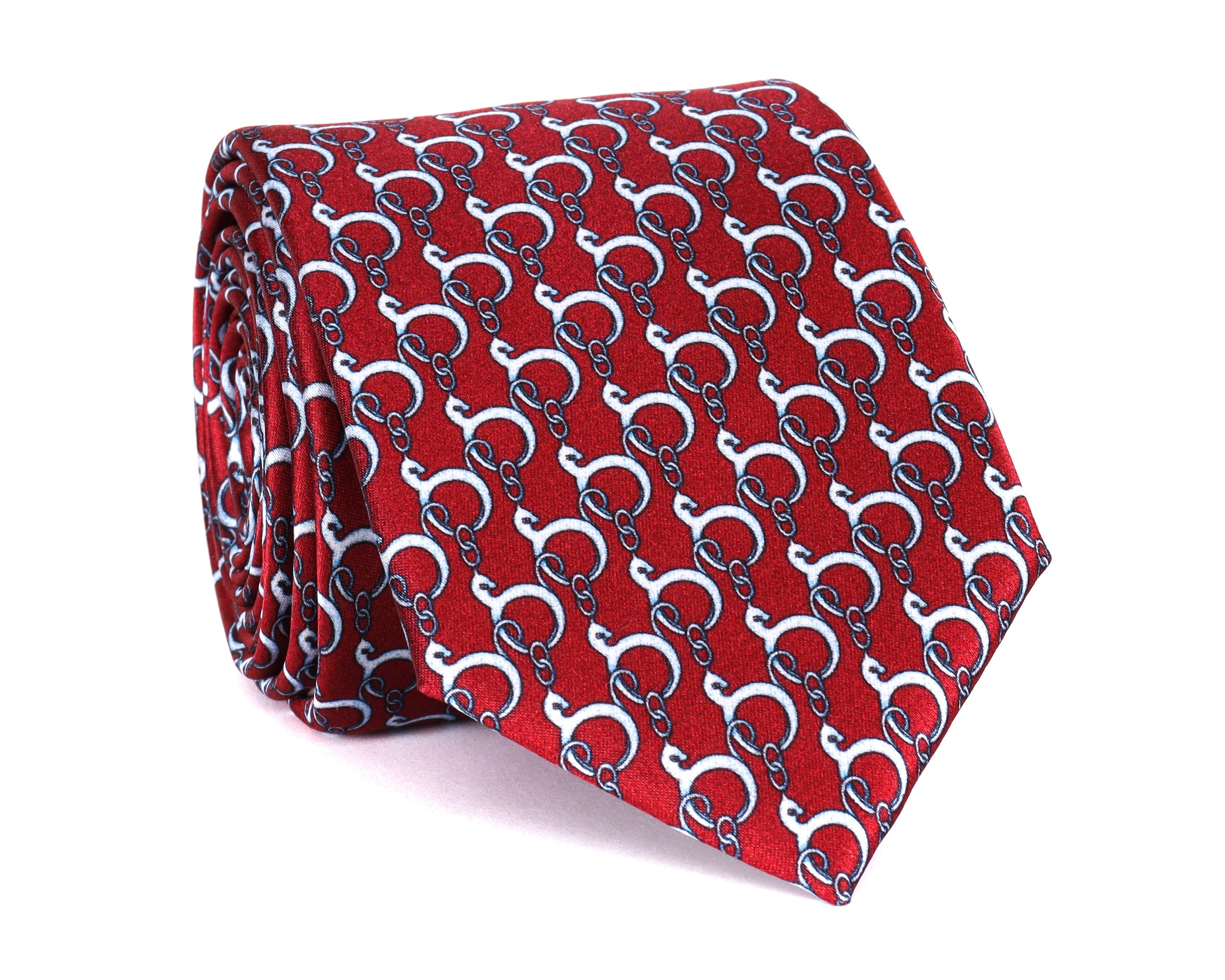 LANVIN TIE - BURGUNDY - PURE SILK