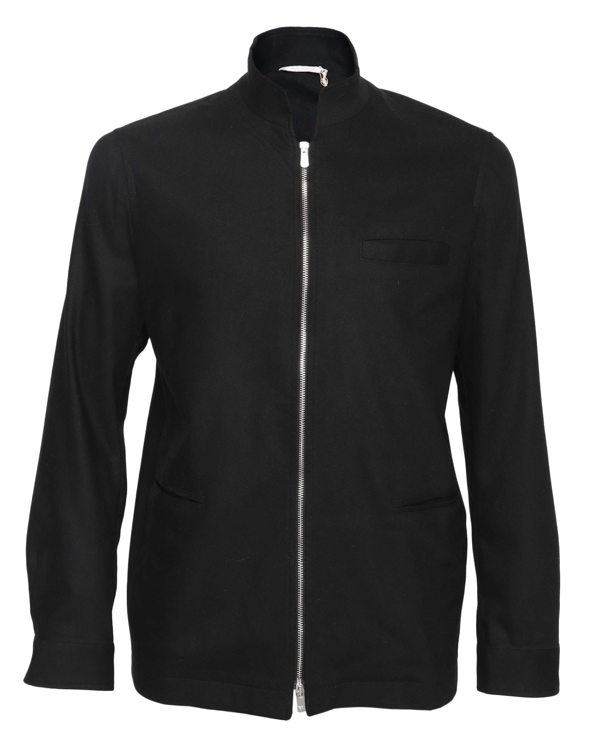 MARCO PESCAROLO JACKET - BLACK - STRETCH WOOL & CASHMERE