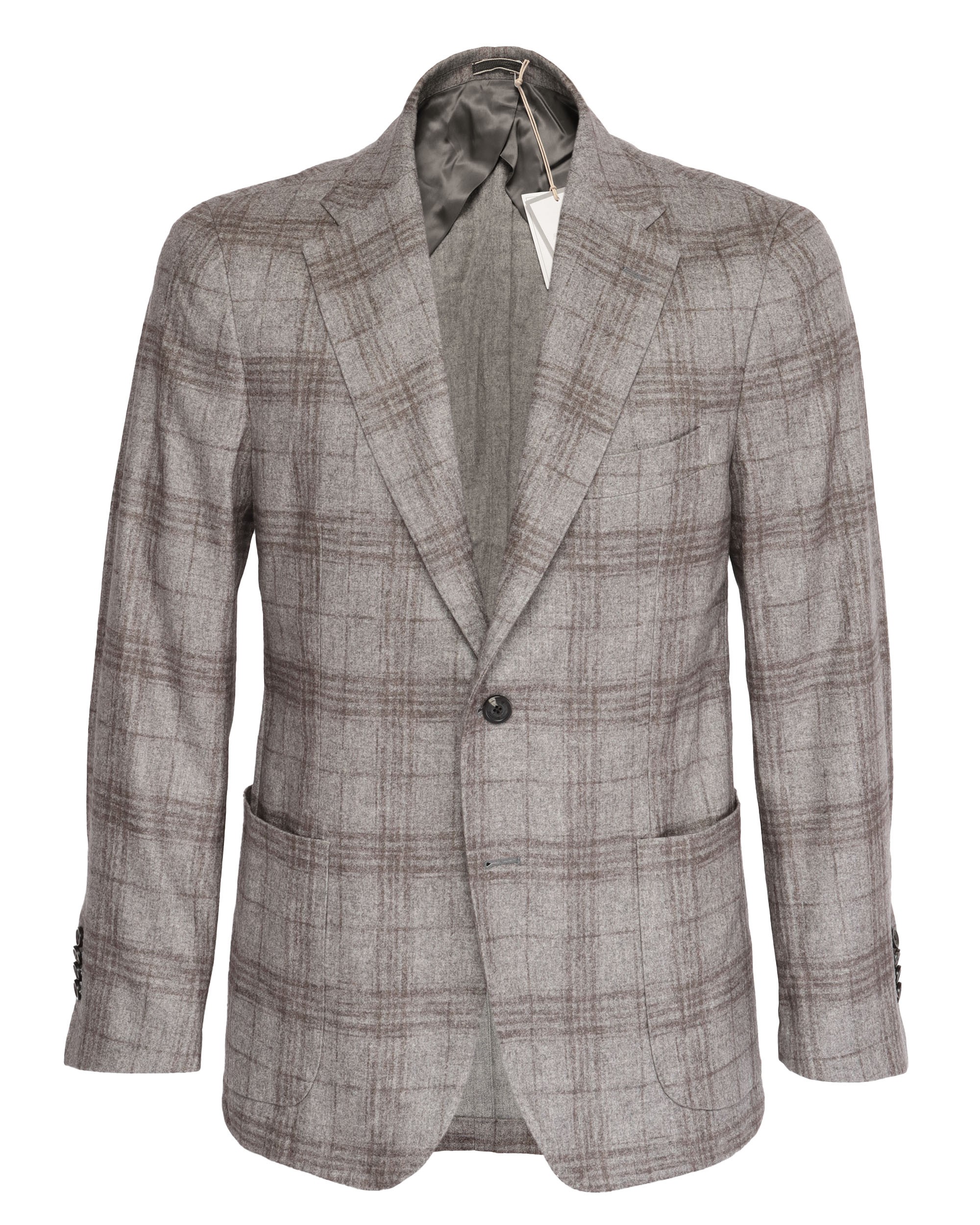 MARCO PESCAROLO "ARES" SPORT COAT - GREY & BROWN - STRETCH CASHMERE
