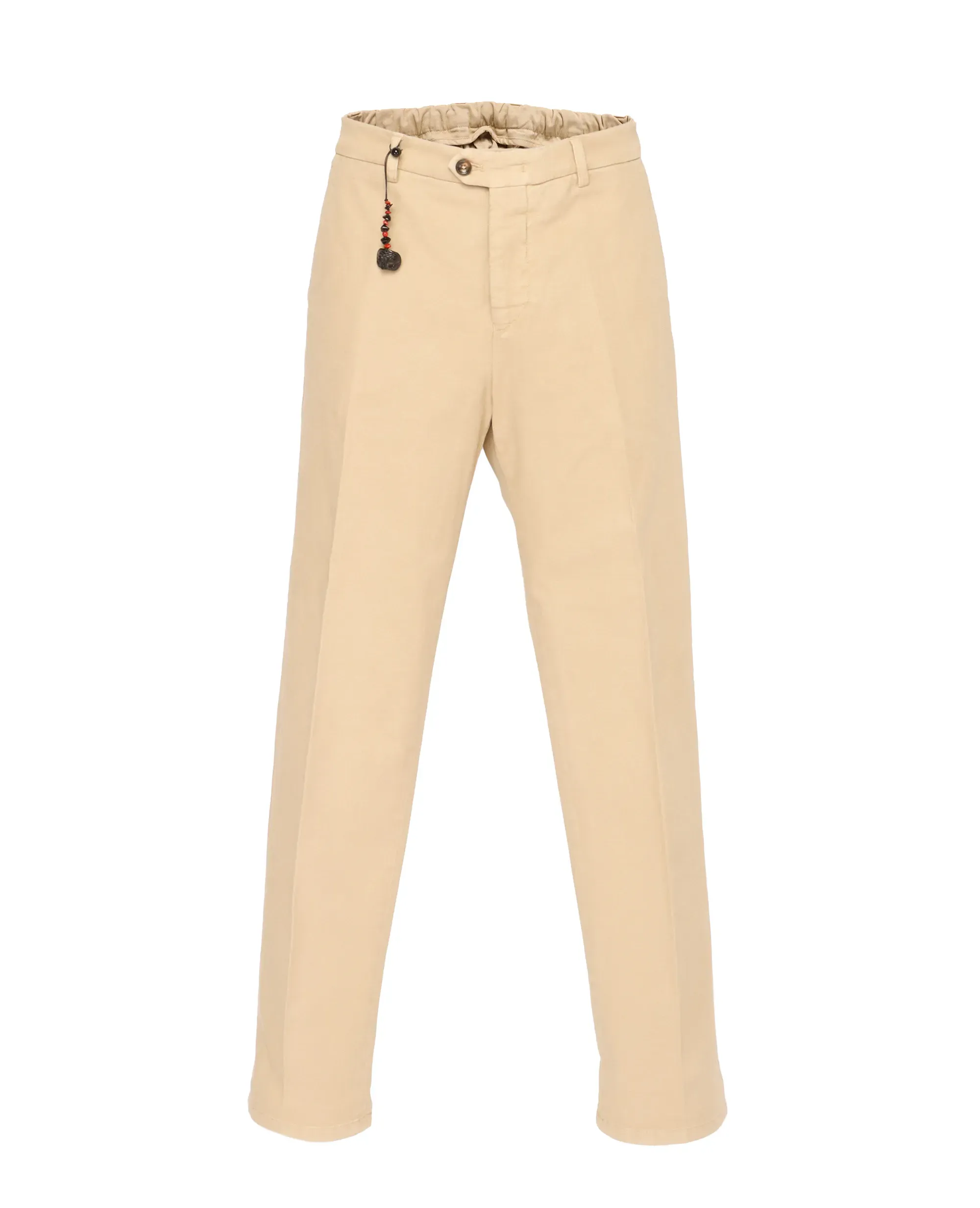 MARCO PESCAROLO PANTS - BEIGE - STRETCH COTTON 