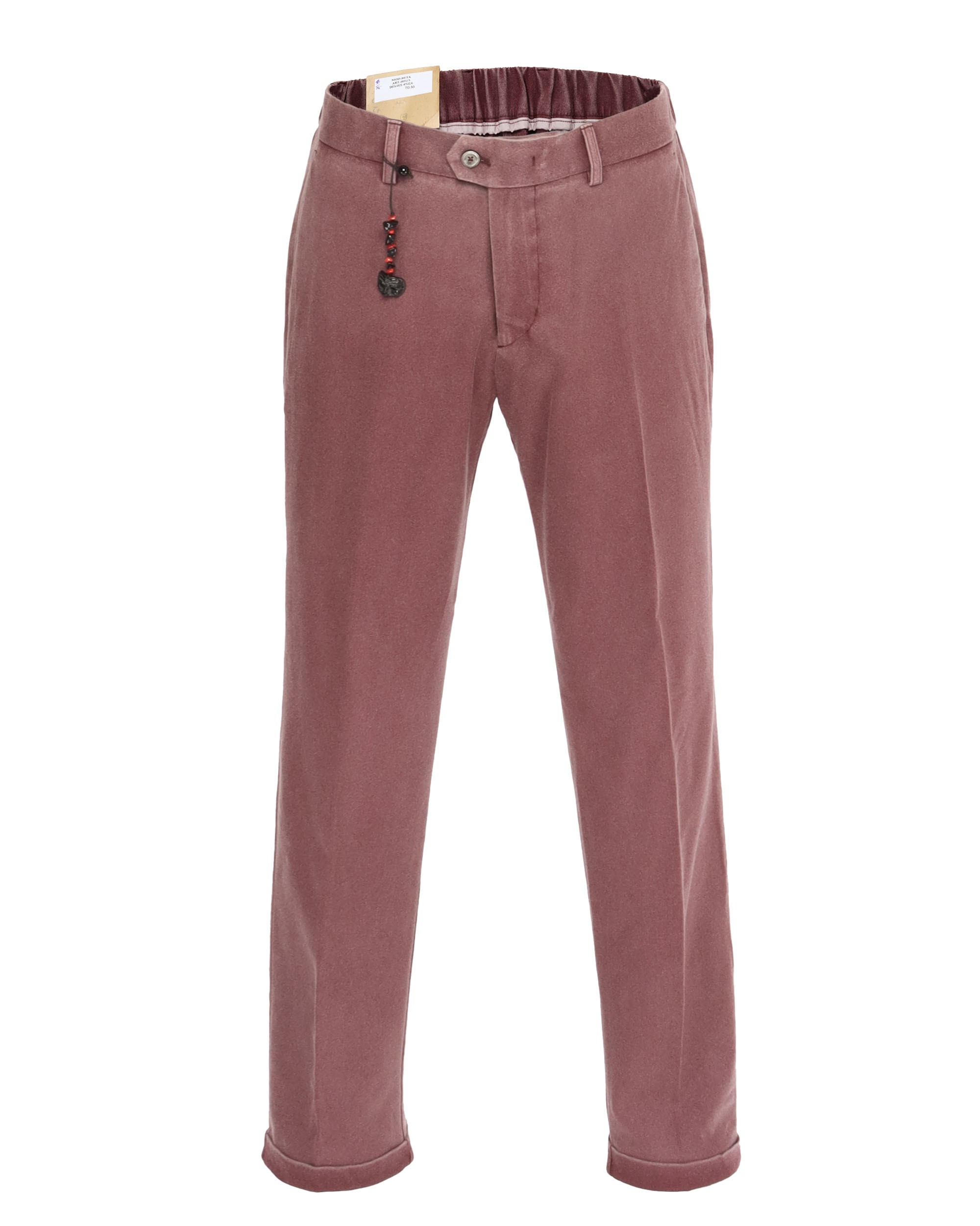 MARCO PESCAROLO PANTS - PLUM - STRETCH CASHMERE