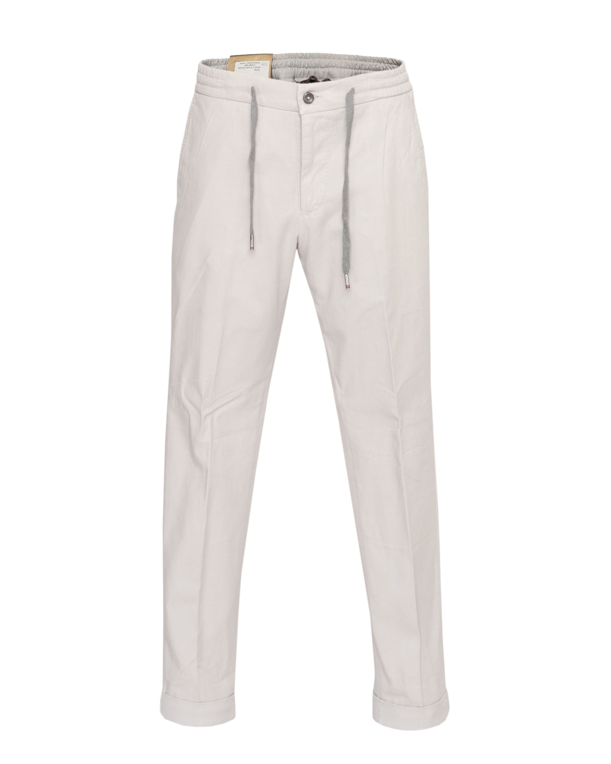 MARCO PESCAROLO PANTS - BEIGE - STRETCH COTTON & LYOCELL