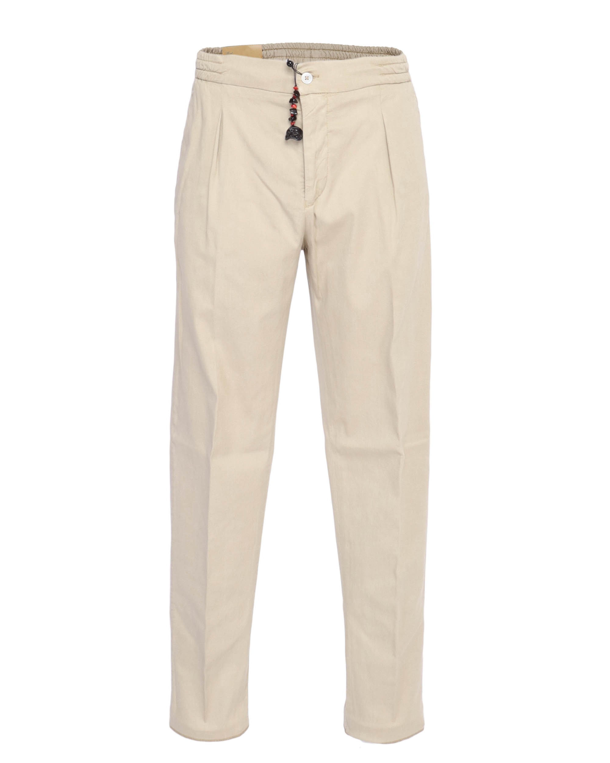 MARCO PESCAROLO PANTS - BEIGE - STRETCH LYOCELL & COTTON
