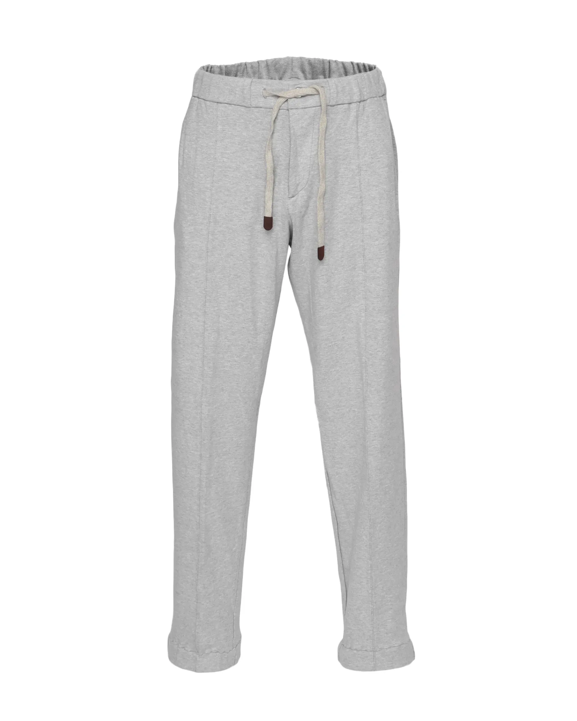 MARCO PESCAROLO PANTS - GREY - COTTON JERSEY